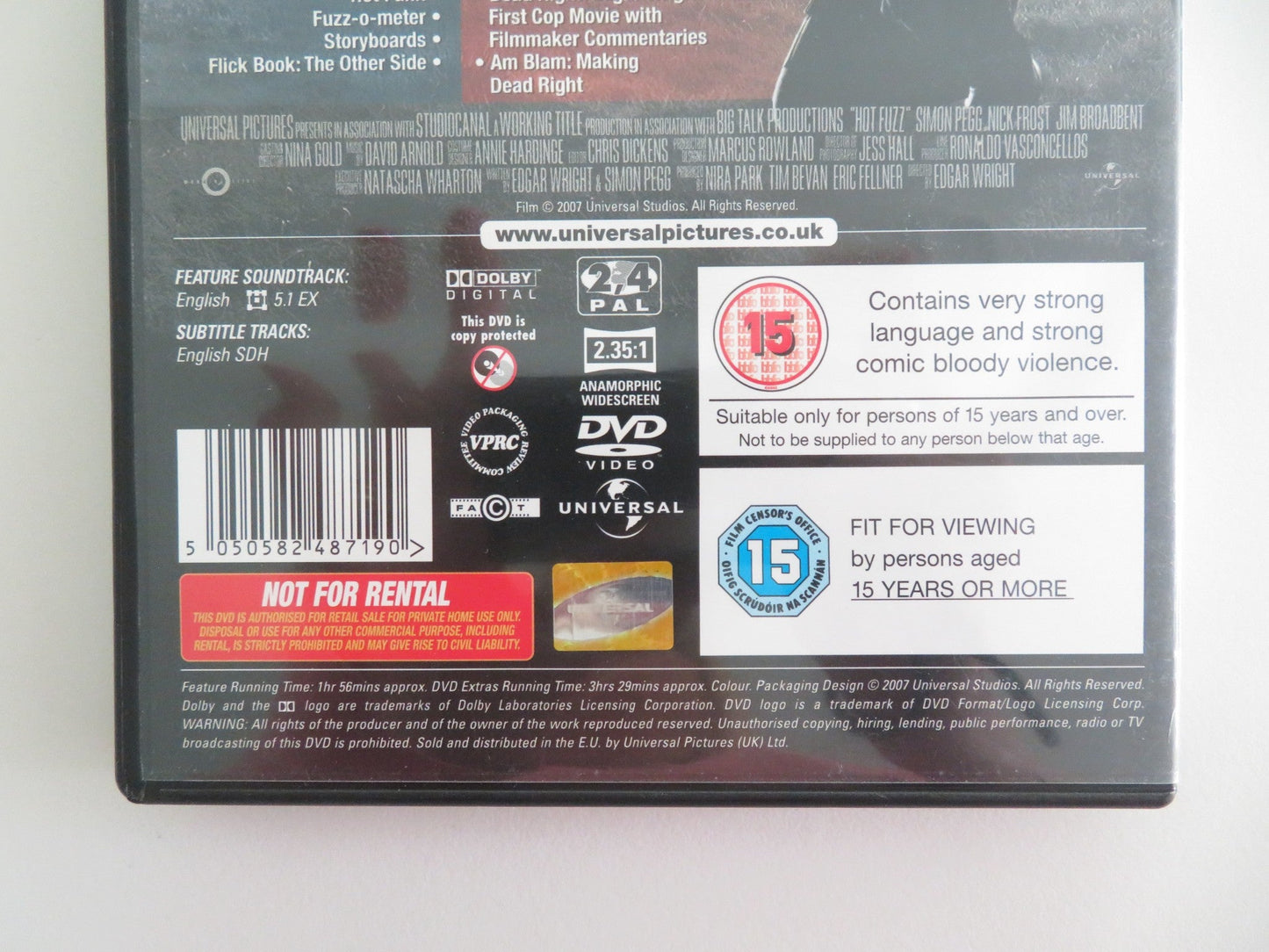 HOT FUZZ - 2 DISC SPECIAL EDITION (DVD) SIMON PEGG NICK FROST 2007 REGION 2,4 Movie posters