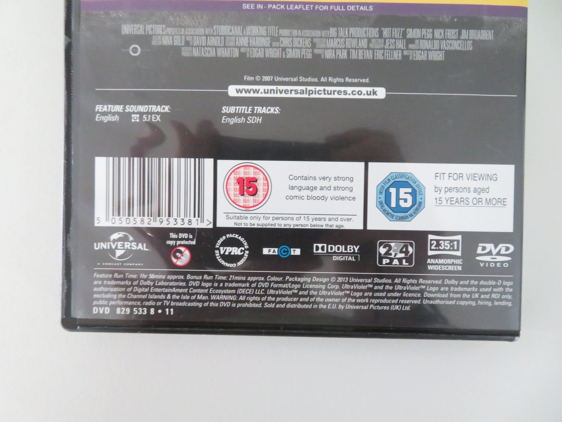 Hot Fuzz (DVD) Simon Pegg Nick Frost 2007 Region 2,4 Movie posters