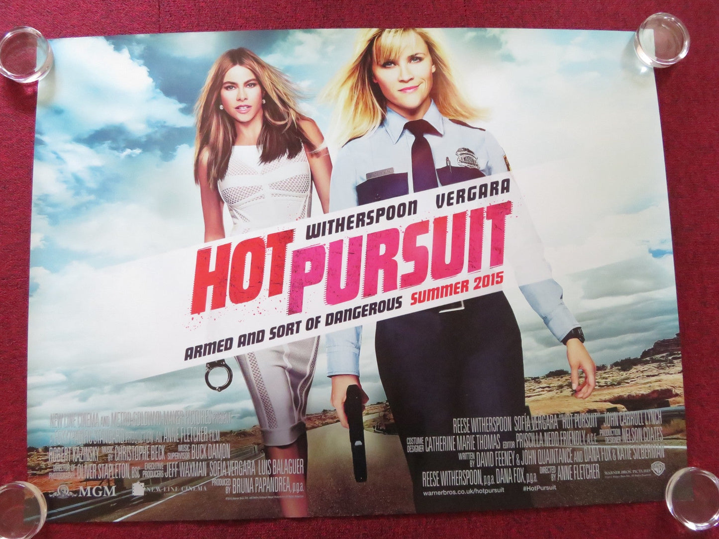 HOT PURSUIT UK QUAD ROLLED POSTER REESE WITHERSPOON SOFIA VERGARA 2015 Rendezvous Cinema Movie posters
