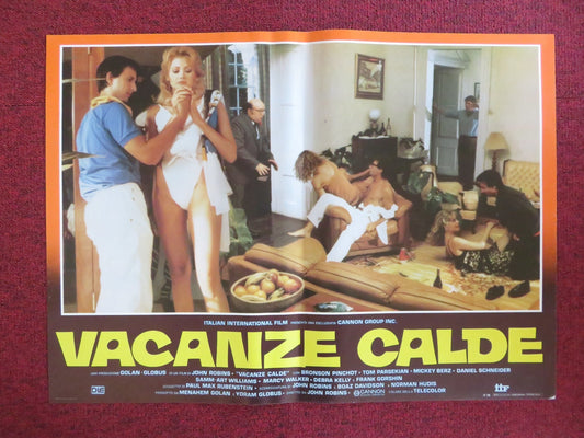 HOT RESORT - B ITALIAN FOTOBUSTA POSTER CANNON TOM PARSEKIAN MICHAEL KERZ 1985 Rendezvous Cinema Movie posters