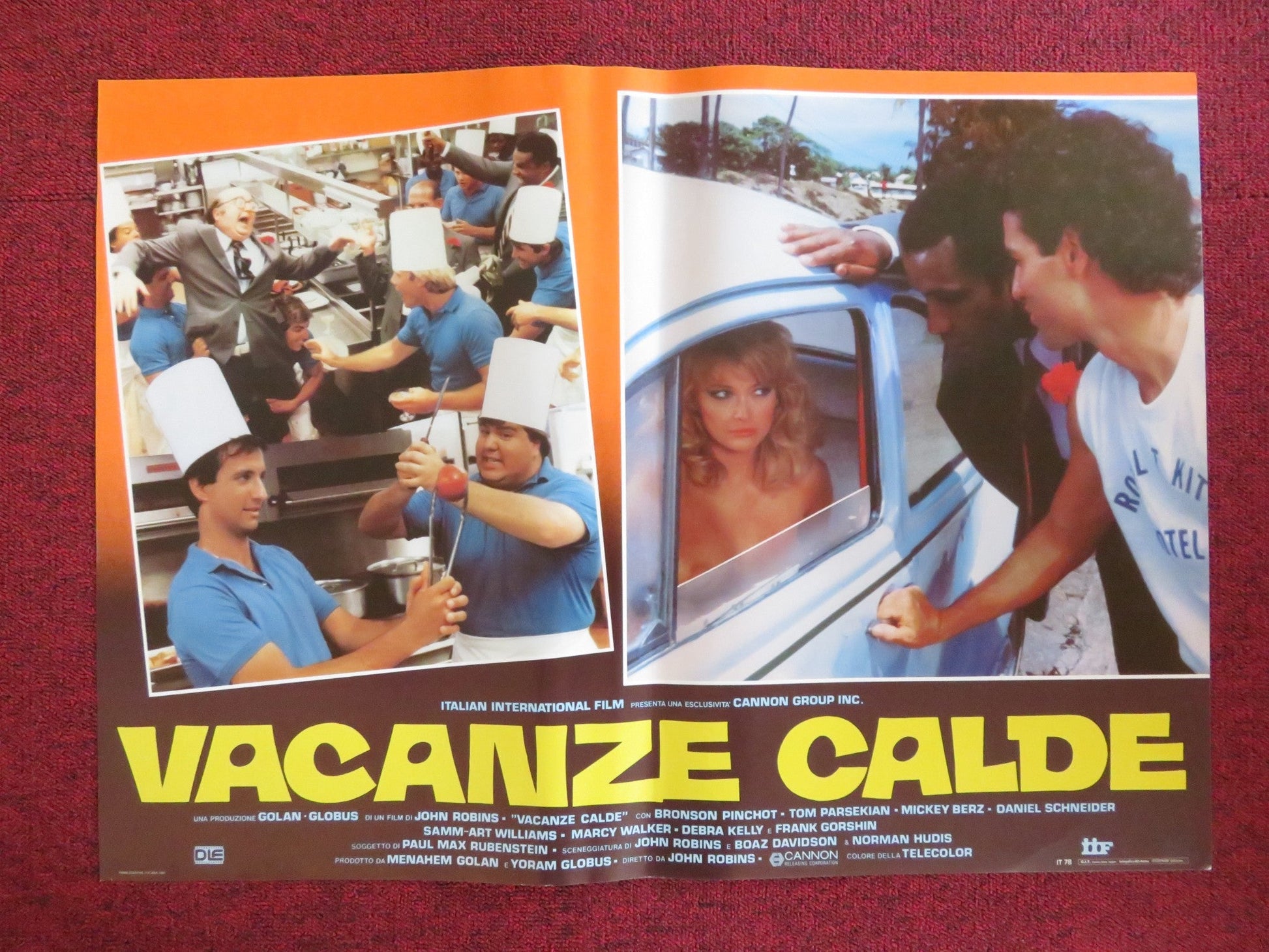 HOT RESORT - C ITALIAN FOTOBUSTA POSTER CANNON TOM PARSEKIAN MICHAEL KERZ 1985 Rendezvous Cinema Movie posters