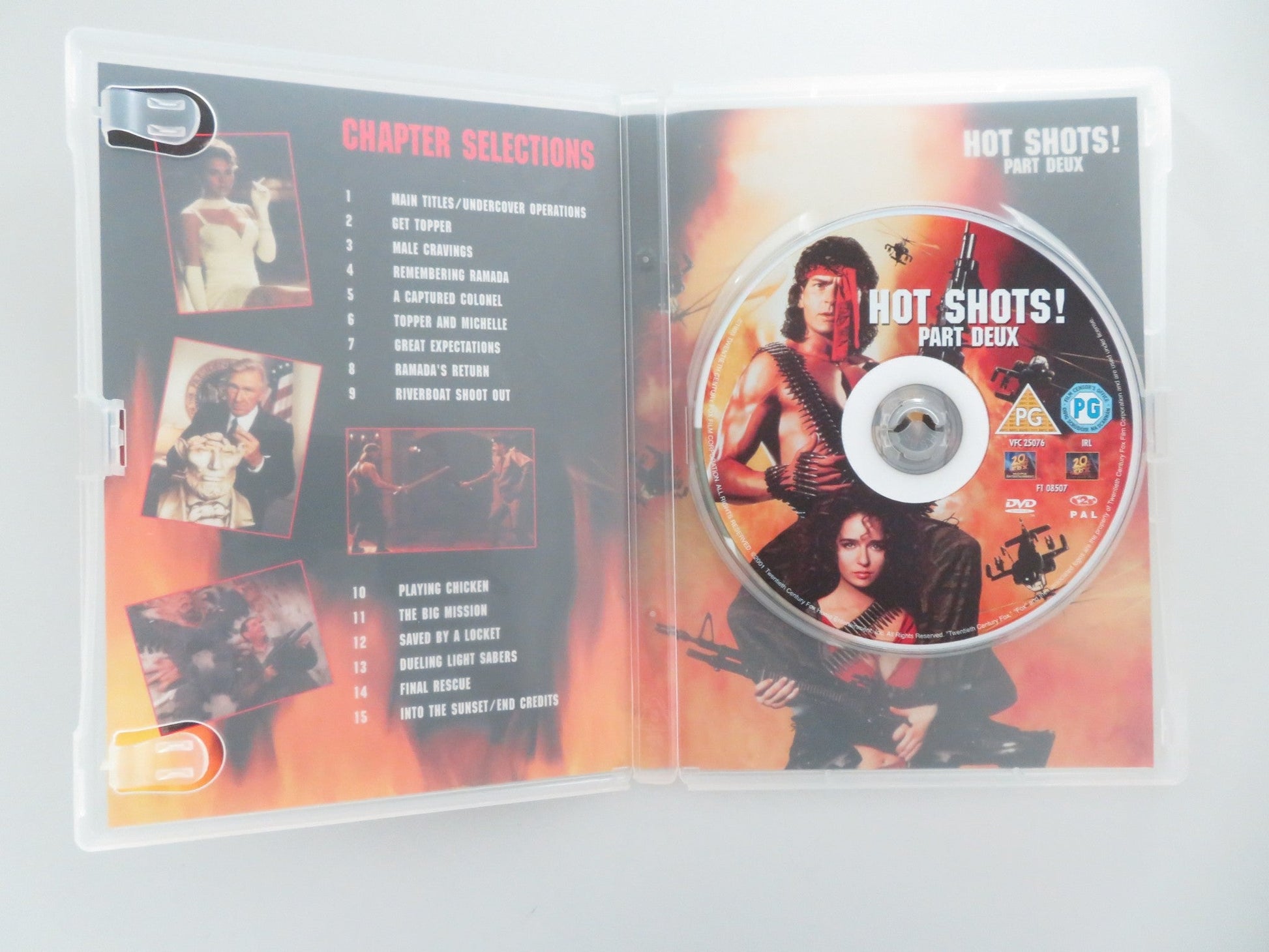 HOT SHOTS! PART DEUX (DVD) CHARLIE SHEEN LLOYD BRIDGES 1993 REGION 2 Movie posters