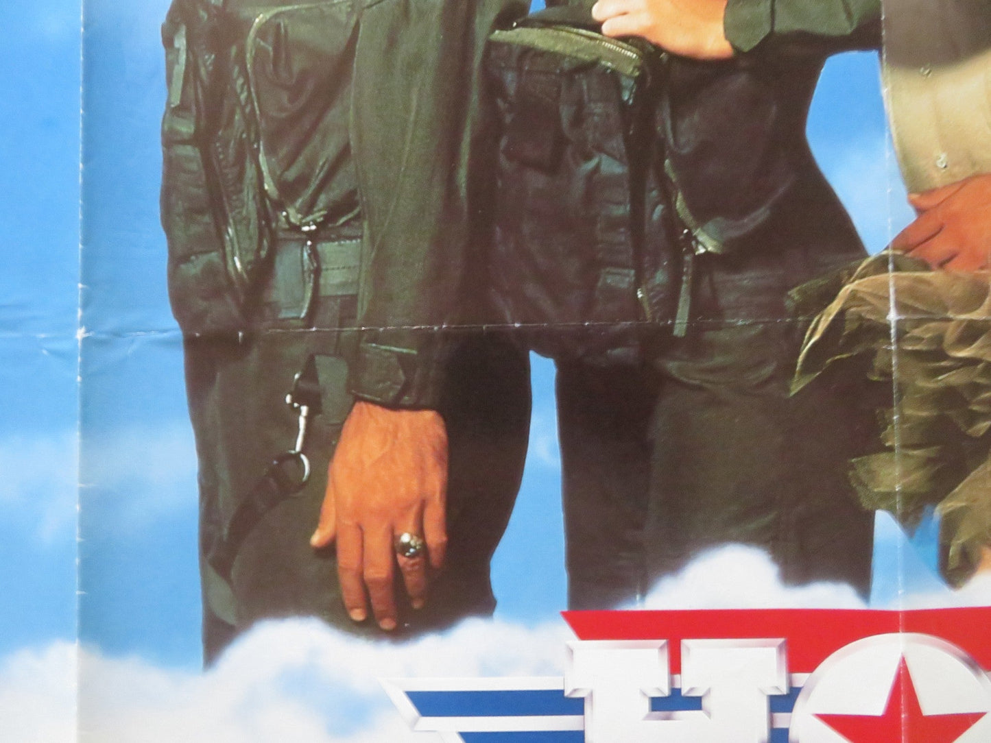 HOT SHOTS! UK QUAD ROLLED POSTER CHARLIE SHEEN CARY ELWES 1991 Rendezvous Cinema Movie posters