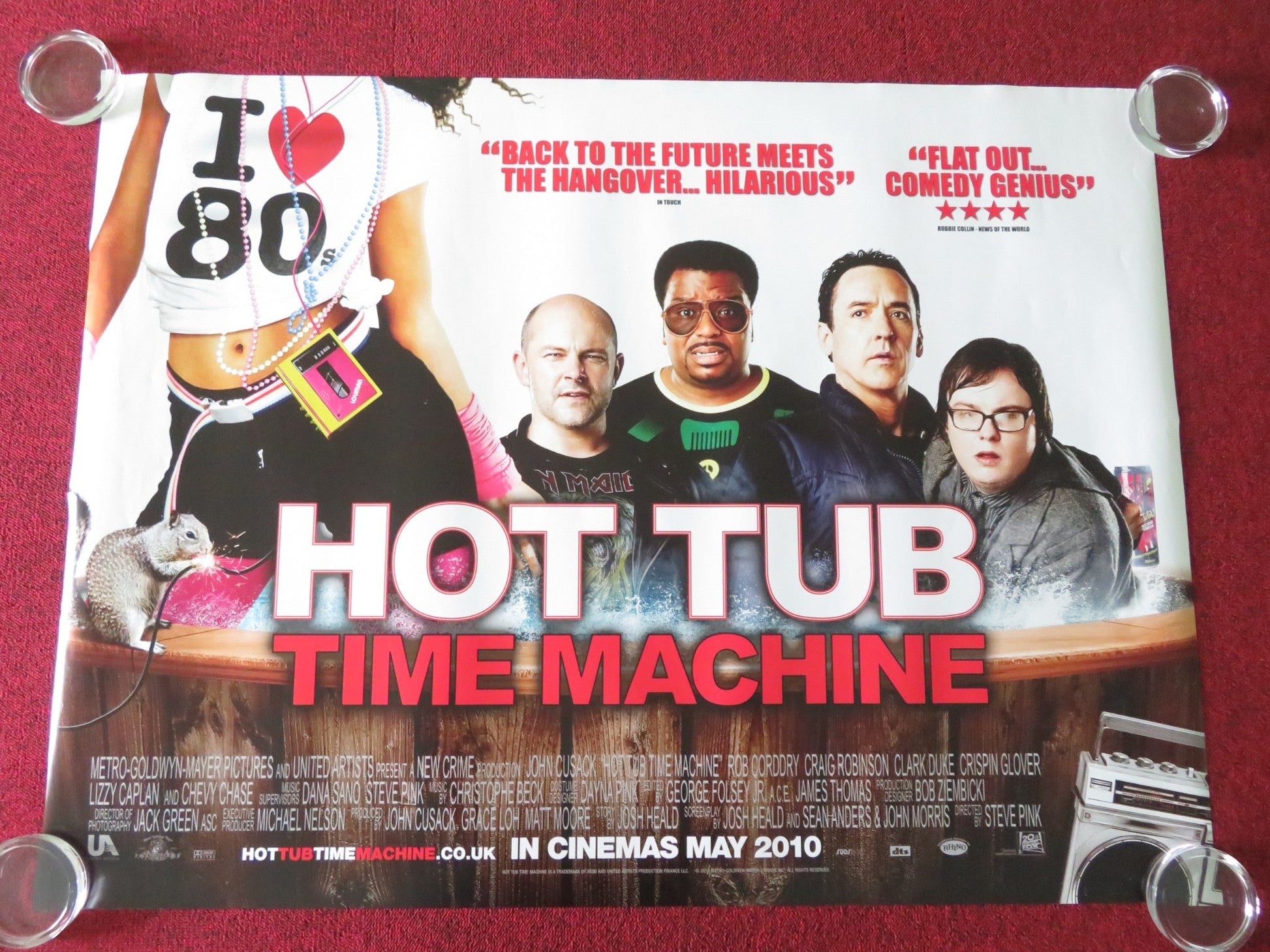 Hot Tub Time Machine UK Quad Rolled Poster John Cusack Clark Duke 2010 Movie posters