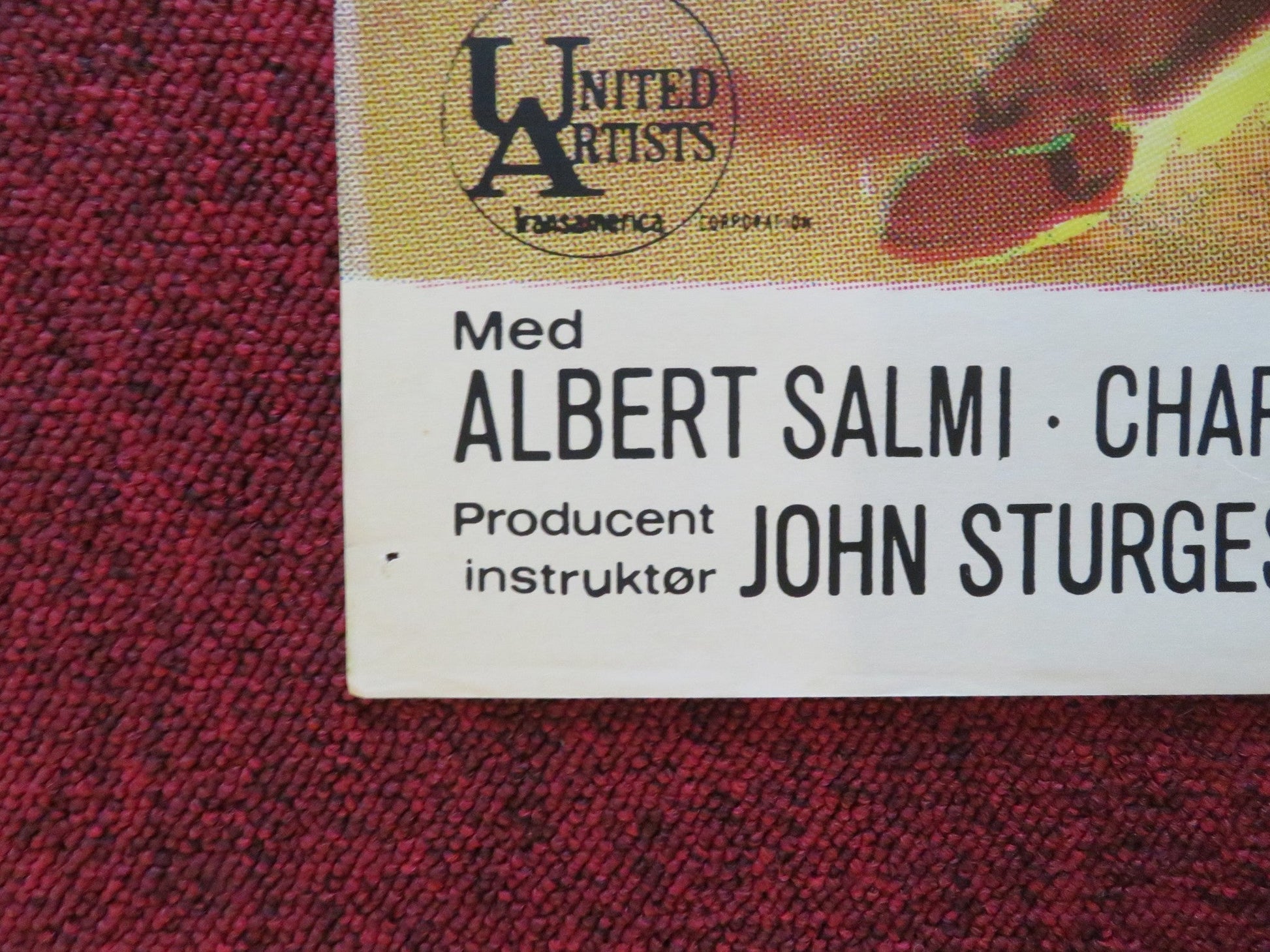 HOUR OF THE GUN DANISH POSTER ROLLED JAMES GARNER JASON ROBARDS 1968 Rendezvous Cinema Movie posters