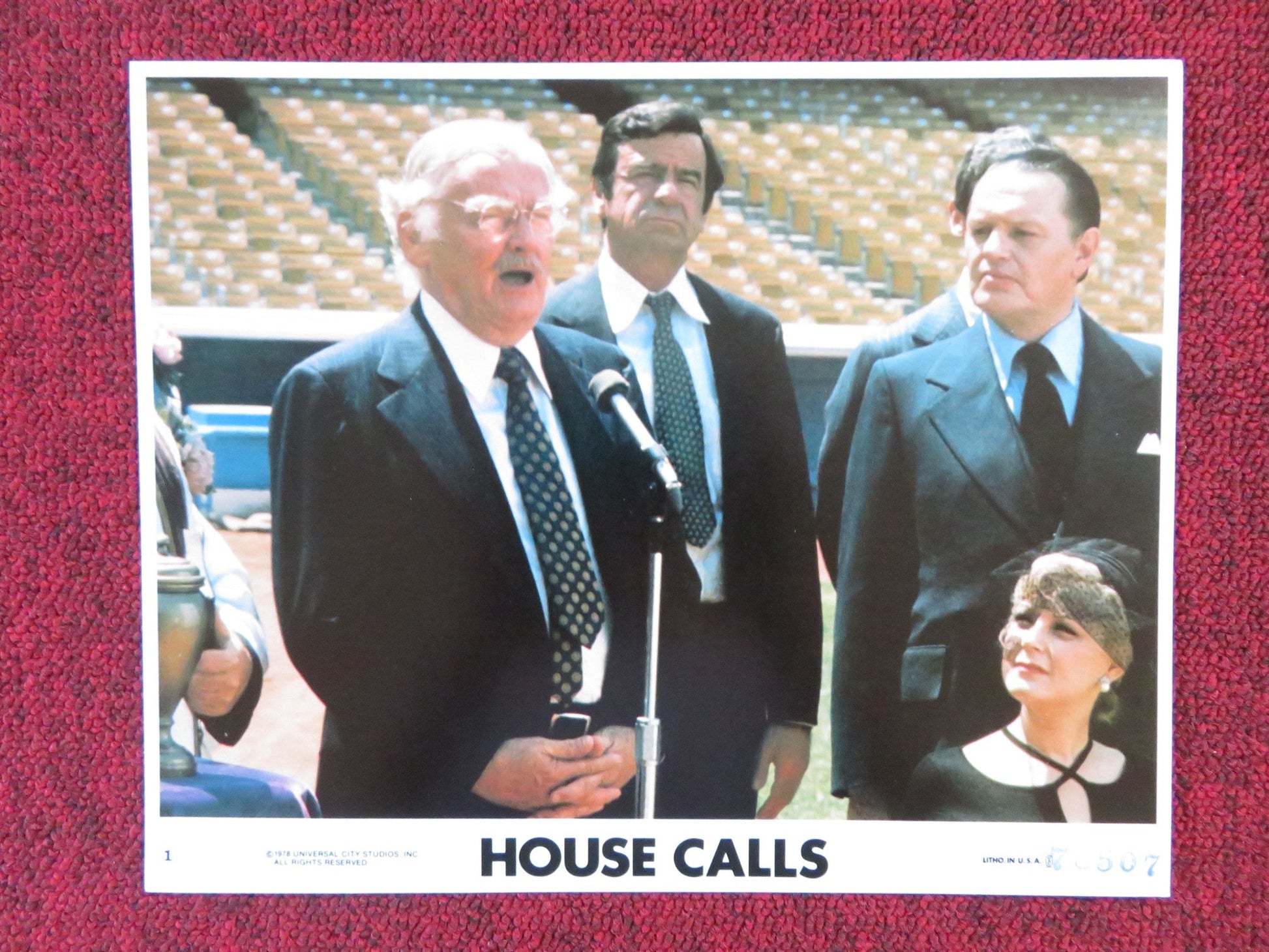 HOUSE CALLS - 1 LOBBY CARD WALTER MATTHAU GLENDA JACKSON 1978 Rendezvous Cinema Movie posters