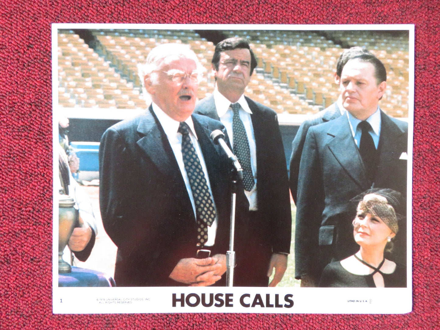 HOUSE CALLS - 1B LOBBY CARD WALTER MATTHAU GLENDA JACKSON 1979 Rendezvous Cinema Movie posters