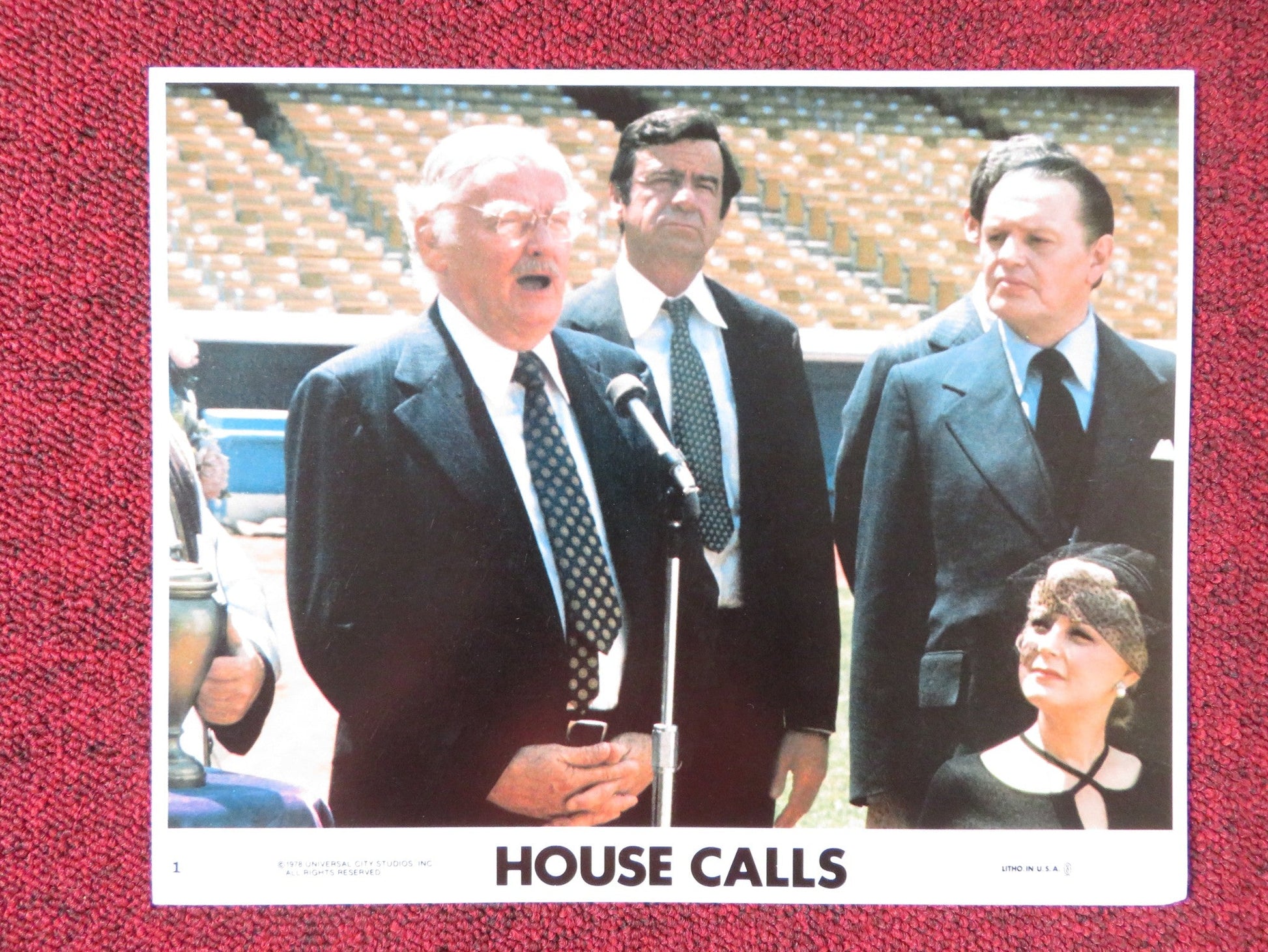 HOUSE CALLS - 1B LOBBY CARD WALTER MATTHAU GLENDA JACKSON 1979 Rendezvous Cinema Movie posters