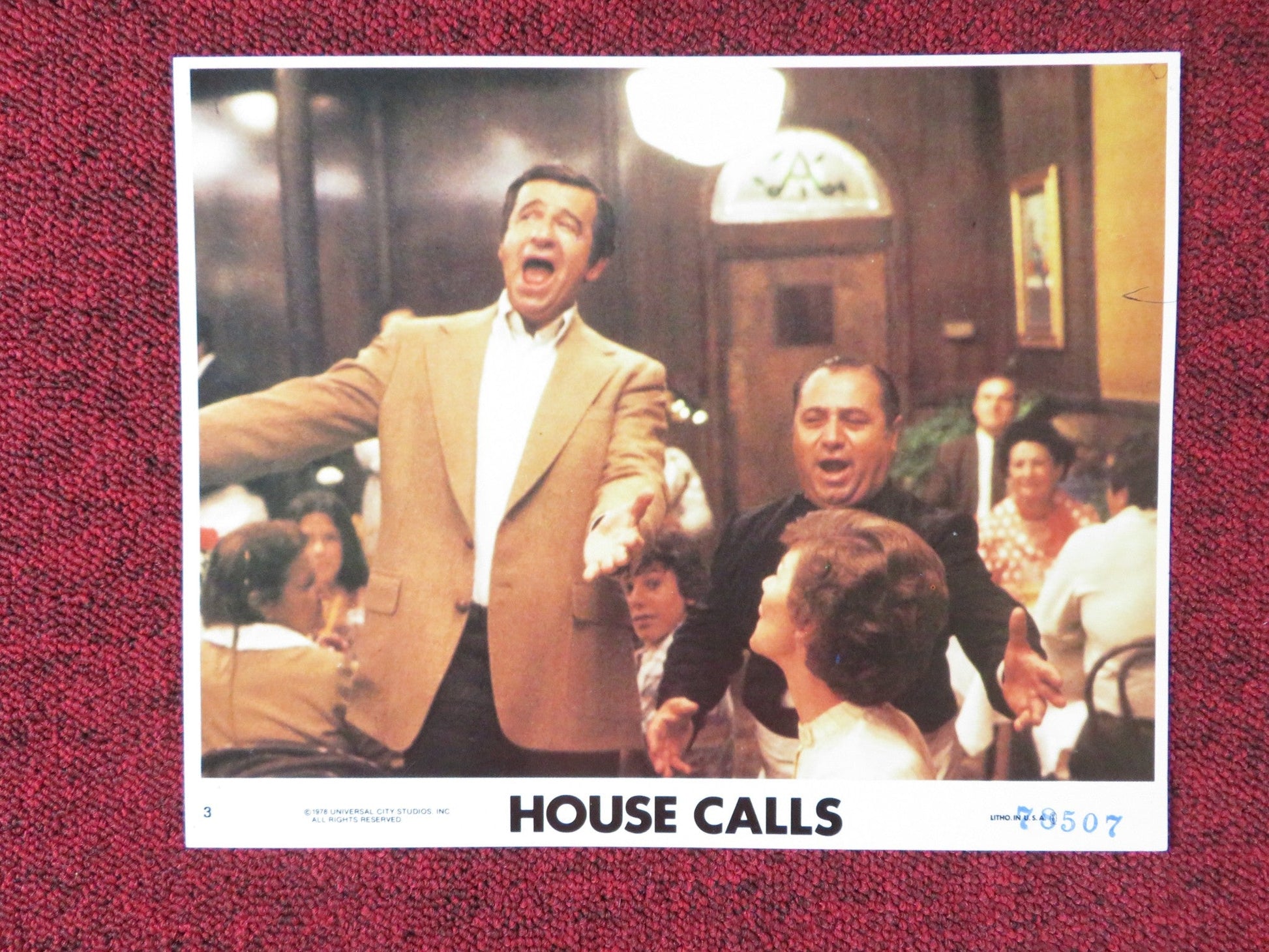 HOUSE CALLS - 3 LOBBY CARD WALTER MATTHAU GLENDA JACKSON 1979 Rendezvous Cinema Movie posters