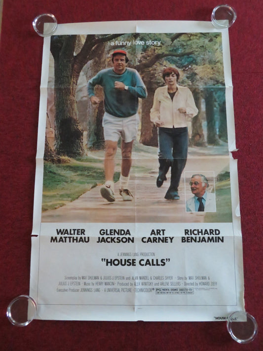 HOUSE CALLS US ONE SHEET ROLLED POSTER WALTER MATTHAU GLENDA JACKSON 1978 Movie posters