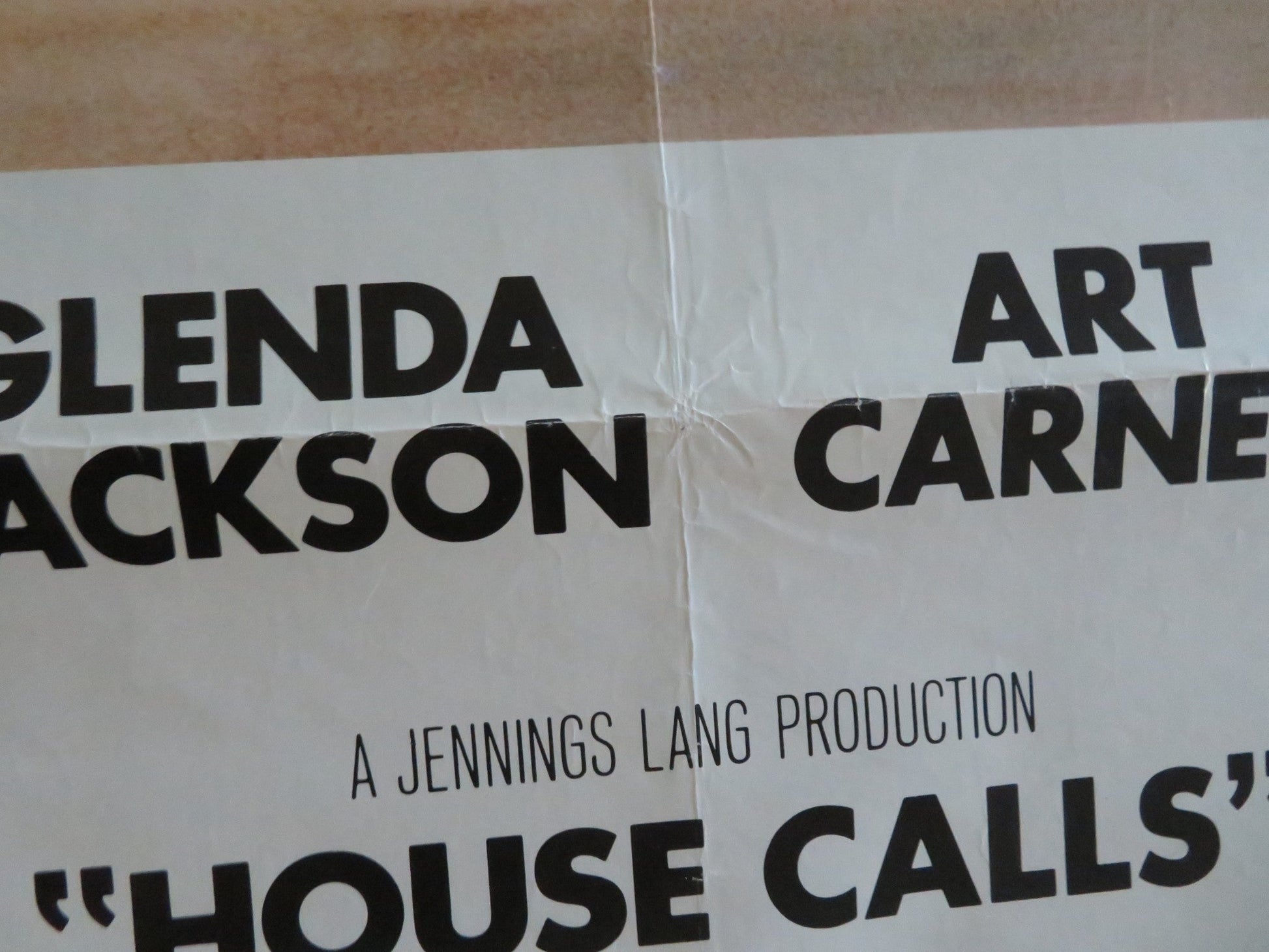 HOUSE CALLS US ONE SHEET ROLLED POSTER WALTER MATTHAU GLENDA JACKSON 1978 Movie posters