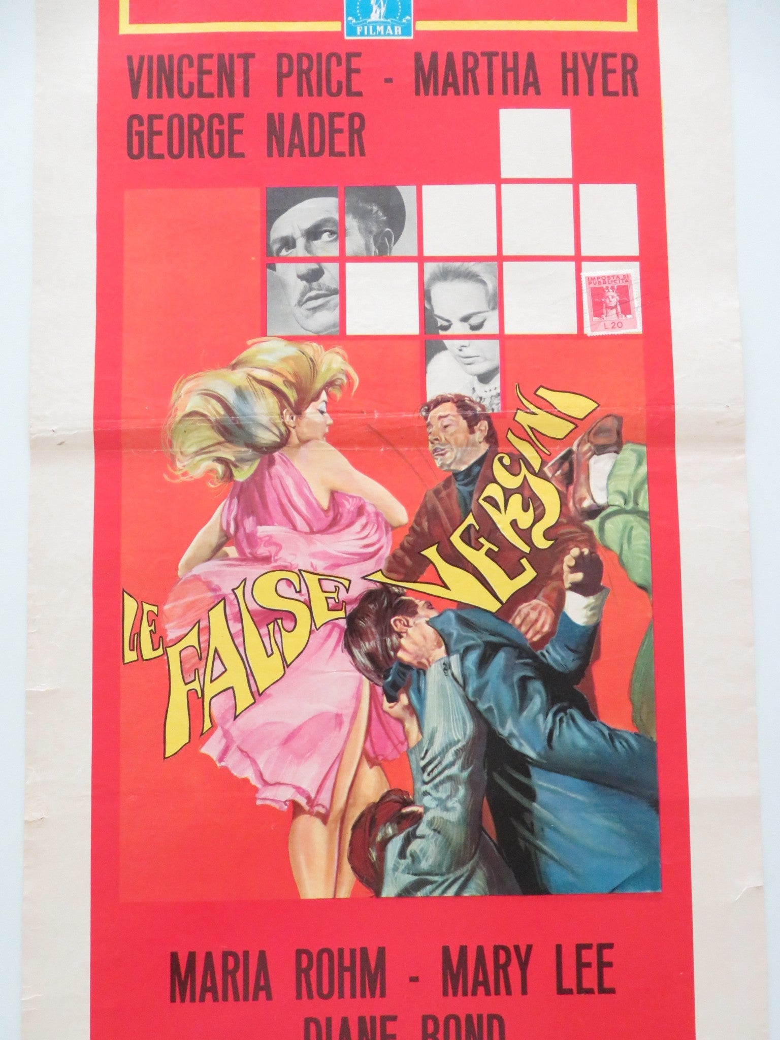 HOUSE OF 1,000 DOLLS ITALIAN LOCANDINA POSTER VINCENT PRICE MARTHA HYER 1969 Movie posters