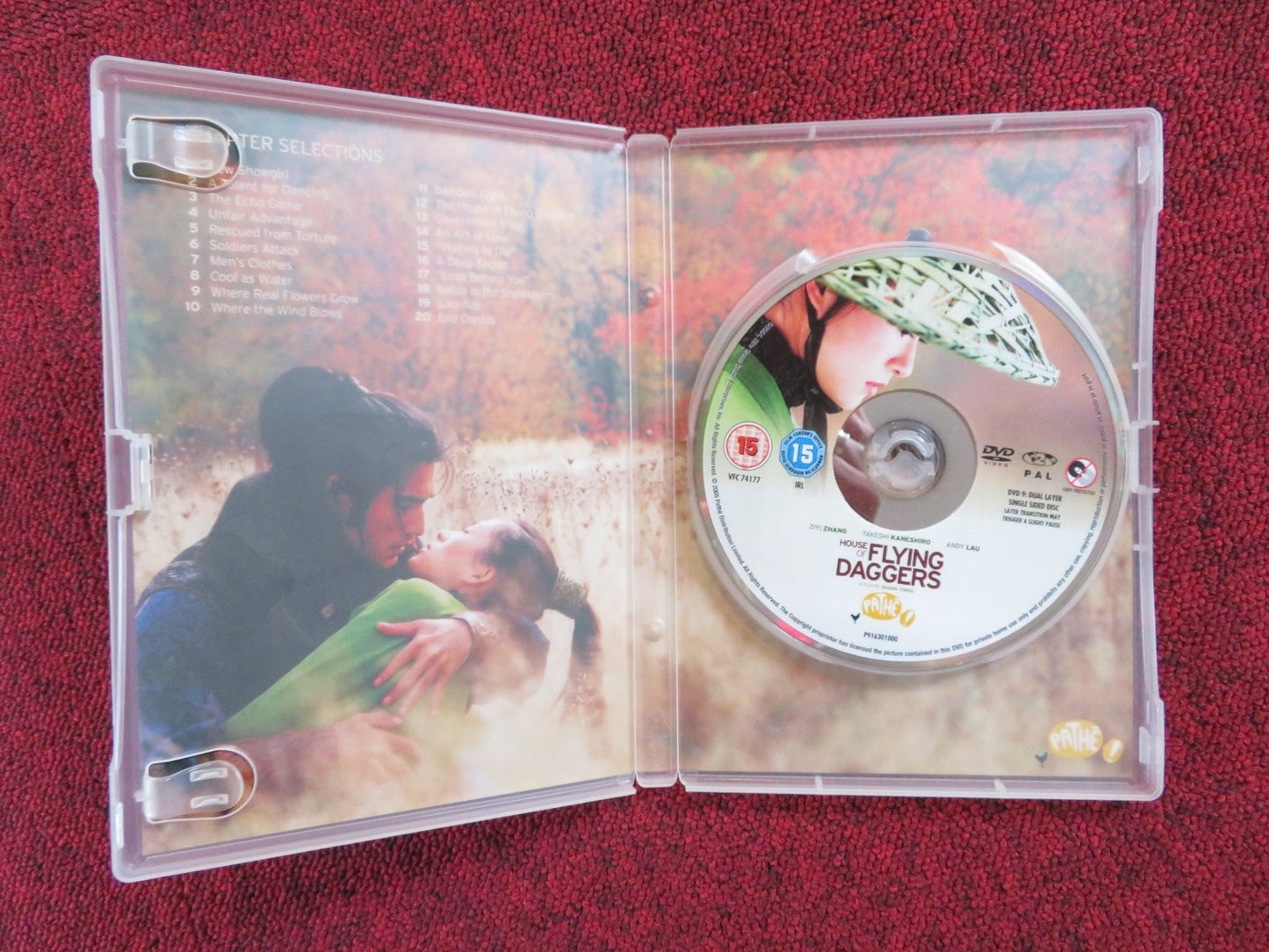 HOUSE OF FLYING DAGGERS - B (DVD) ZIYI ZHANG TAKESHI KANESHIRO 2004 REGION 2 Rendezvous Cinema Movie posters