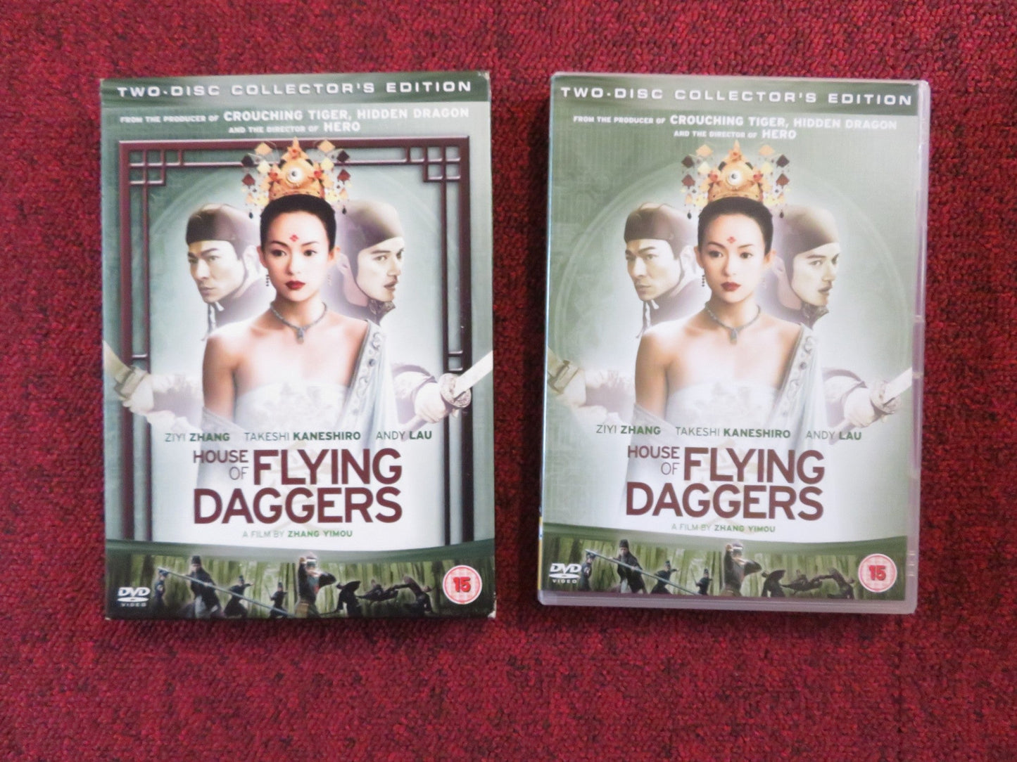 HOUSE OF FLYING DAGGERS - TWO DISC COLLECTOR'S EDITION (DVD) 2004 REGION 2 Rendezvous Cinema Movie posters