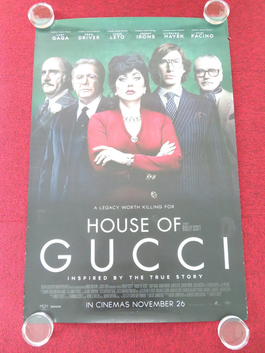 HOUSE OF GUCCI US ONE SHEET ROLLED POSTER LADY GAGA ADAM DRIVER 2021 Movie posters