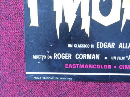 HOUSE OF USHER - A ITALIAN FOTOBUSTA POSTER VINCENT PRICE MARK DAMON 1960 Rendezvous Cinema Movie posters