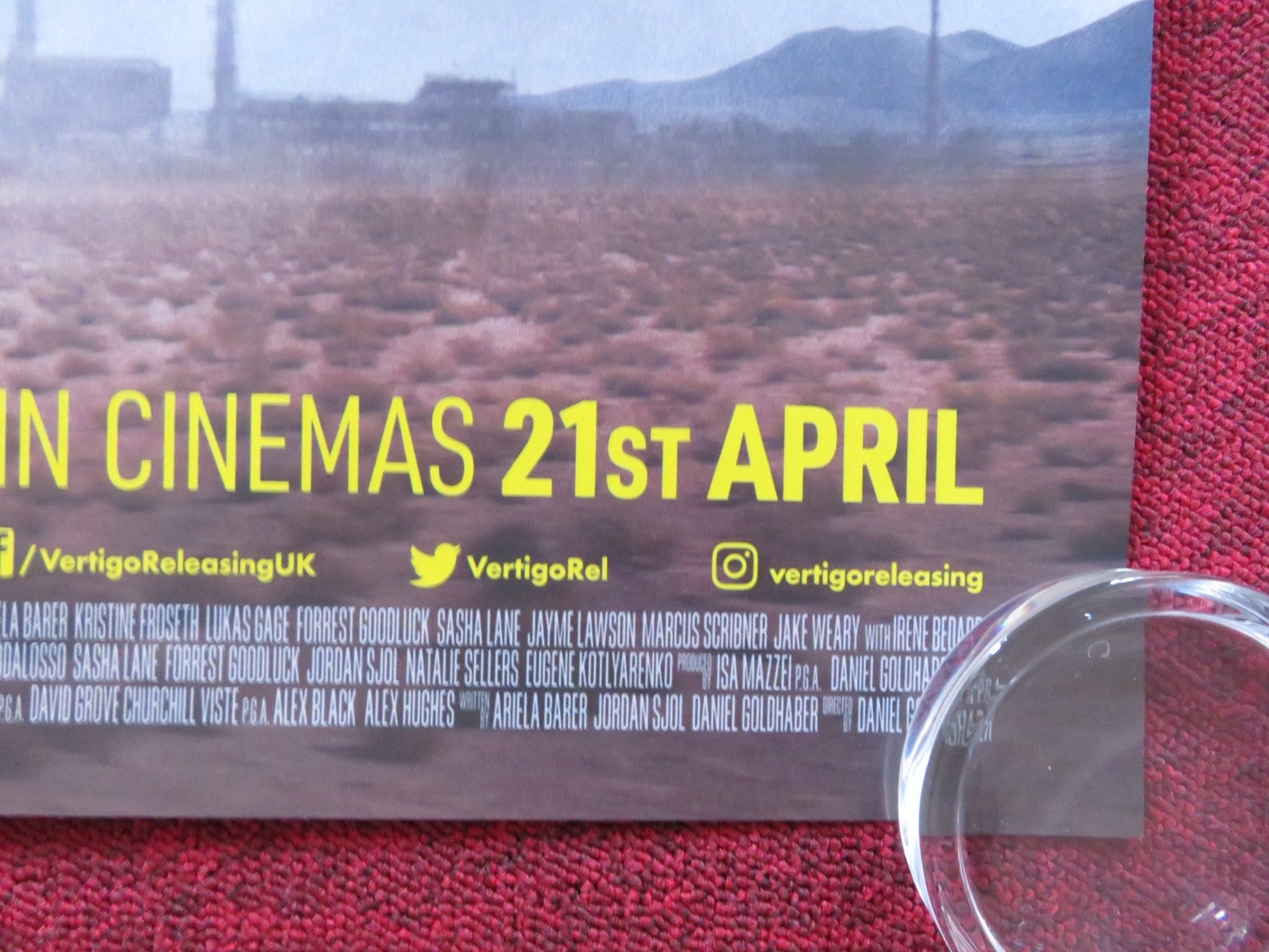 HOW TO BLOW UP A PIPELINE UK QUAD ROLLED POSTER ARIELA BARER K. FROSETH 2022 Rendezvous Cinema Movie posters