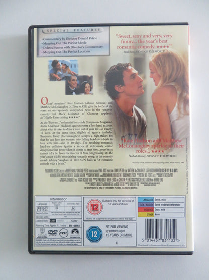 How to Lose a Guy in 10 Days (DVD) Matthew McConaughey Kate Hudson 2003 Region 2 Movie posters