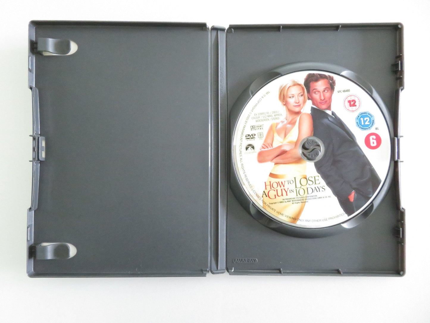 How to Lose a Guy in 10 Days (DVD) Matthew McConaughey Kate Hudson 2003 Region 2 Movie posters