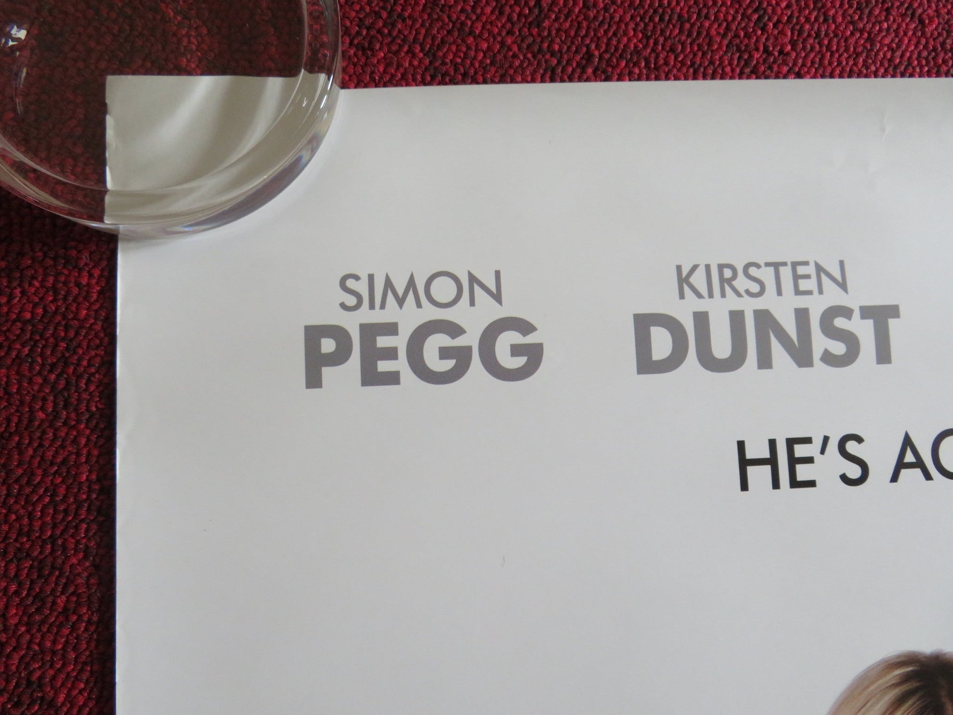 HOW TO LOSE FRIENDS & ALIENATE PEOPLE US ONE SHEET ROLLED POSTER SIMON PEGG 2008 Rendezvous Cinema Movie posters