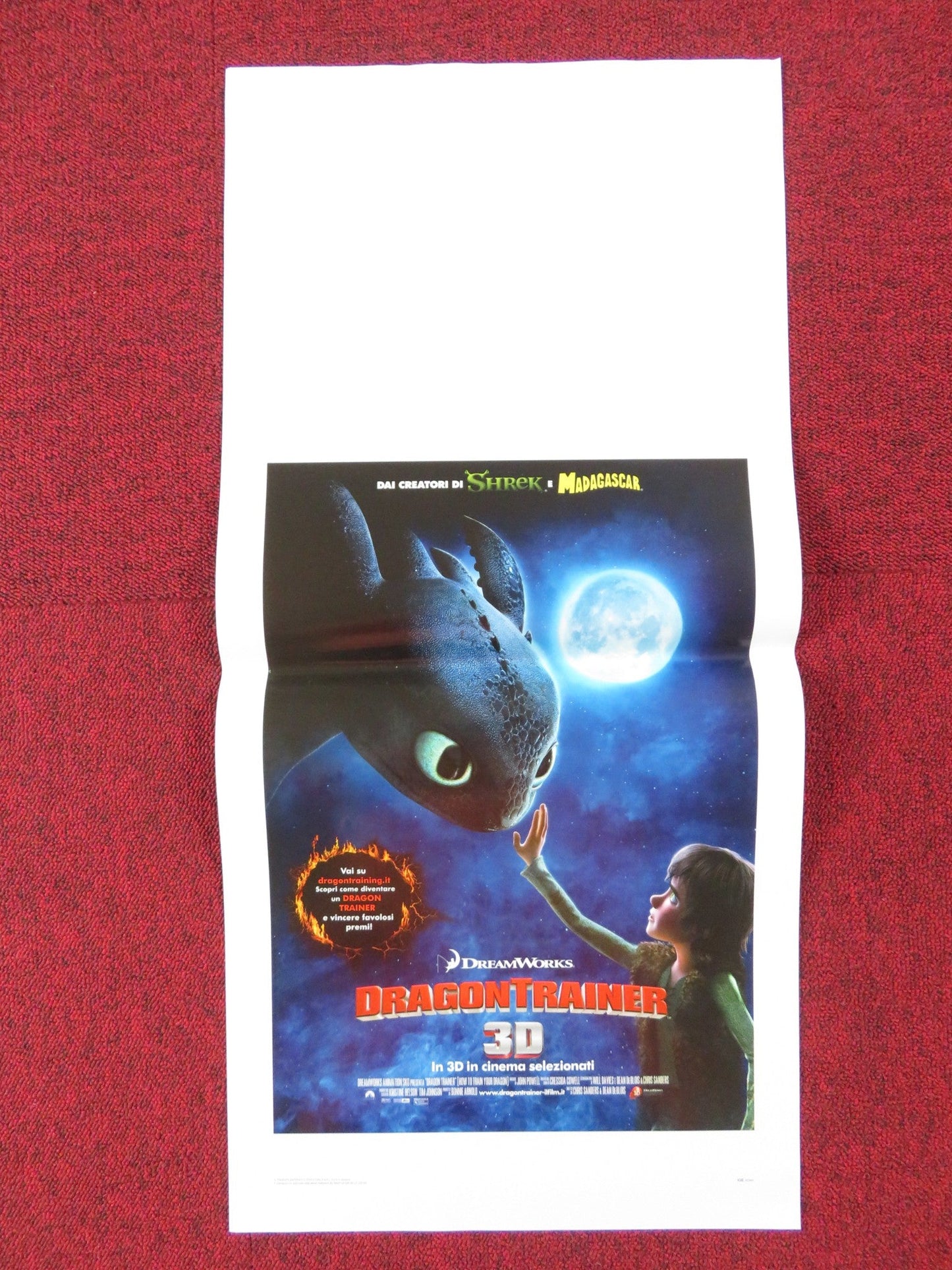 HOW TO TRAIN YOUR DRAGON ITALIAN LOCANDINA POSTER JAY BARUCHEL 2010 Rendezvous Cinema Movie posters