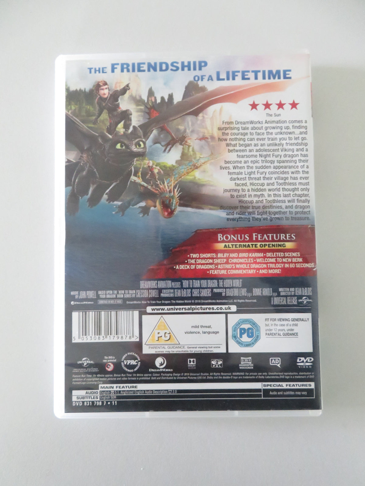 How to Train Your Dragon: The Hidden World (DVD) Jay Baruchel 2019 Region 2 Movie posters