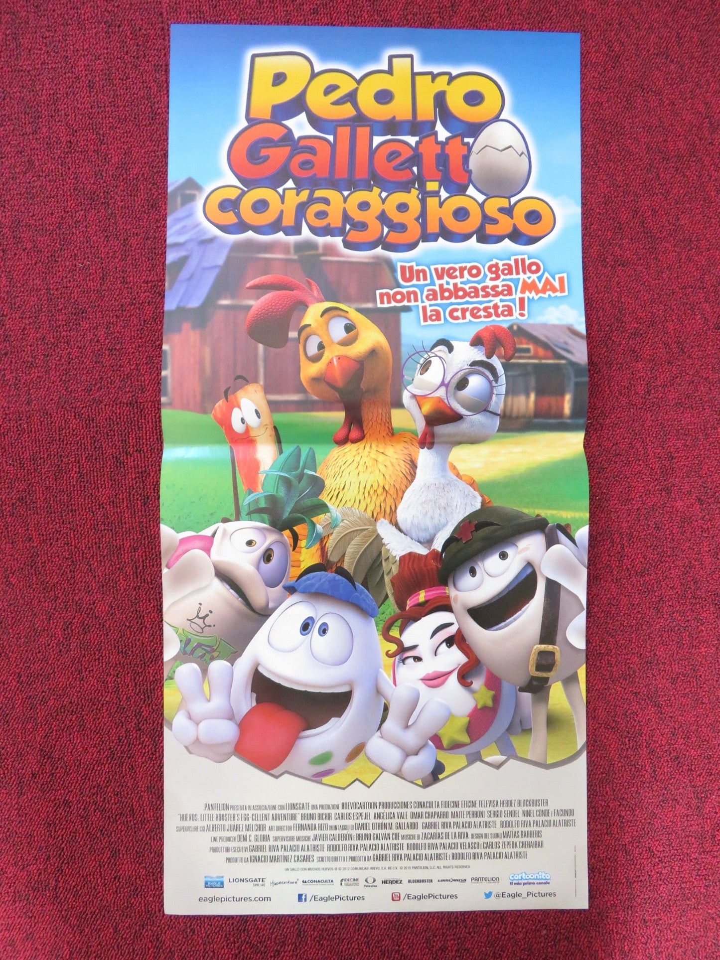 HUEVOS: LITTLE ROOSTER'S EGG - CELLENT ADVENTURE ITALIAN LOCANDINA POSTER 2015 Rendezvous Cinema Movie posters