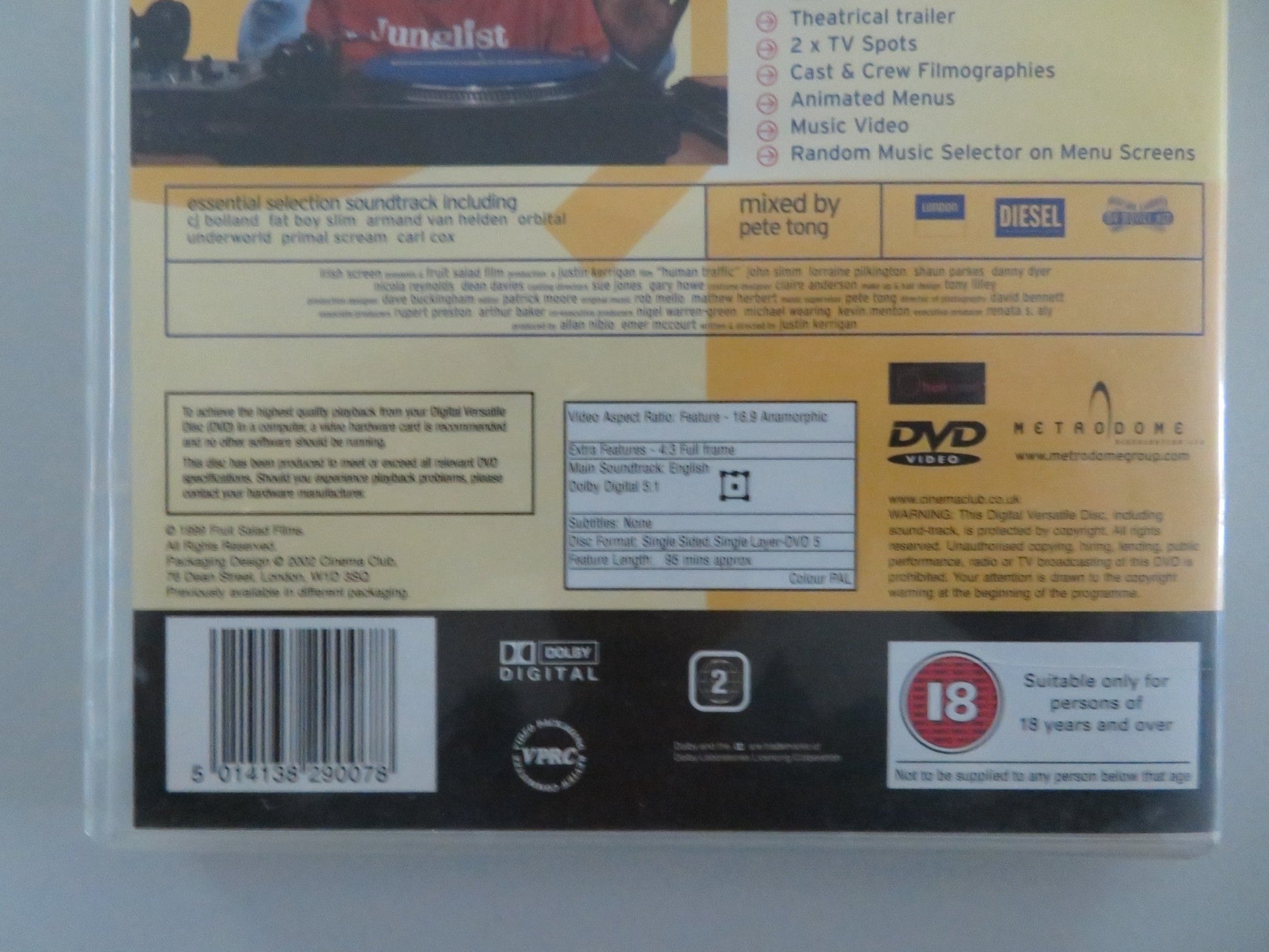 HUMAN TRAFFIC (DVD) JOHN SIMM DANNY DYER 1999 REGION 2 Movie posters