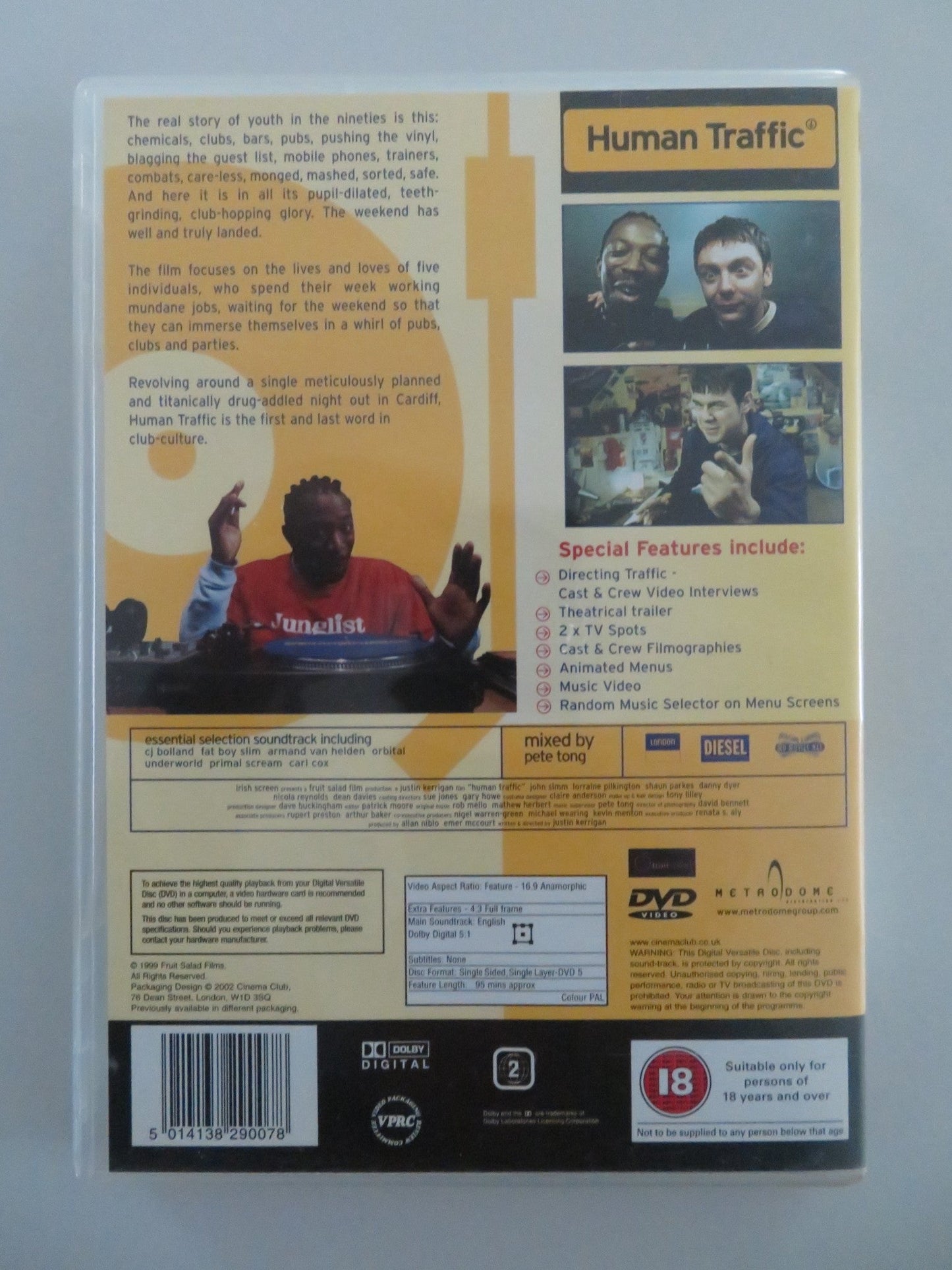 HUMAN TRAFFIC (DVD) JOHN SIMM DANNY DYER 1999 REGION 2 Movie posters