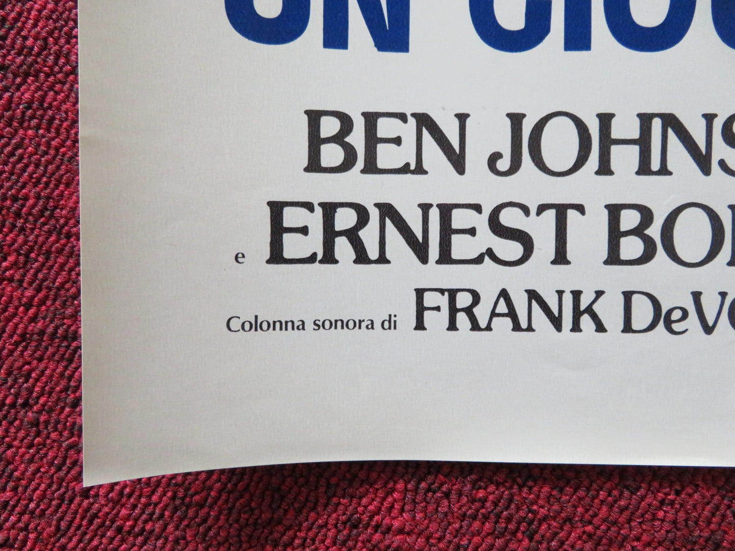 HUSTLE - B ITALIAN FOTOBUSTA POSTER BURT REYNOLDS CATHERINE DENEUVE 1975 Rendezvous Cinema Movie posters