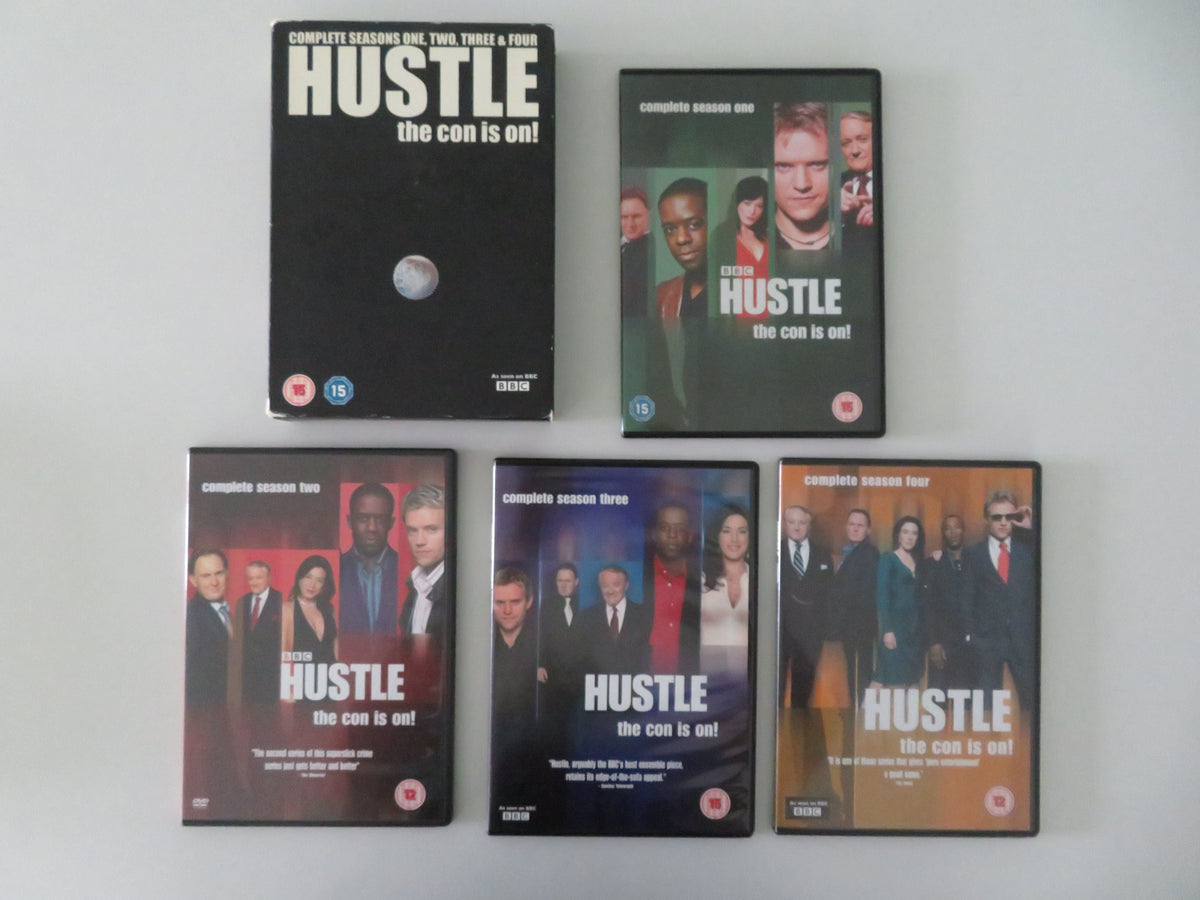 Hustle Complete Seasons, 1, 2, 3 and 4 (DVD BoxSet) R. Glenister 2004 Region 2 Movie posters