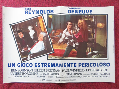 HUSTLE - E ITALIAN FOTOBUSTA POSTER BURT REYNOLDS CATHERINE DENEUVE 1975 Rendezvous Cinema Movie posters