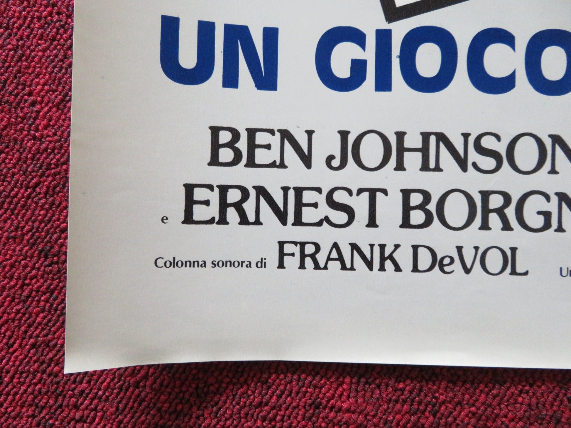 HUSTLE - F ITALIAN FOTOBUSTA POSTER BURT REYNOLDS CATHERINE DENEUVE 1975 Rendezvous Cinema Movie posters