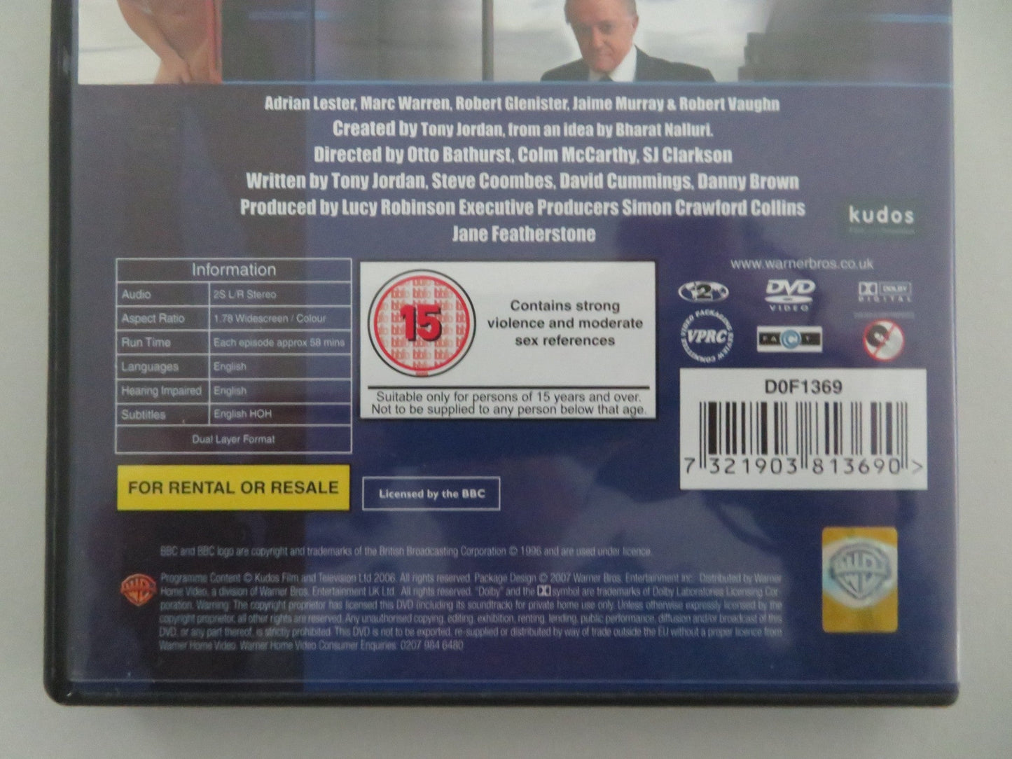 HUSTLE SEASON THREE - 2 DISC (DVD) ROBERT VAUGHN ADRIAN LESTER 2006 REGION 2 Movie posters