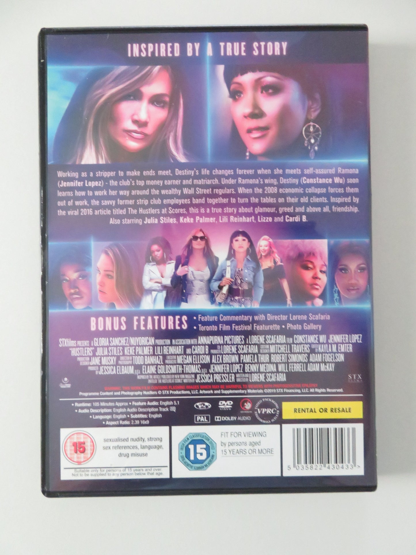Hustlers (DVD) Constance Wu Jennifer Lopez Julia Stiles 2019 Region 2 Movie posters
