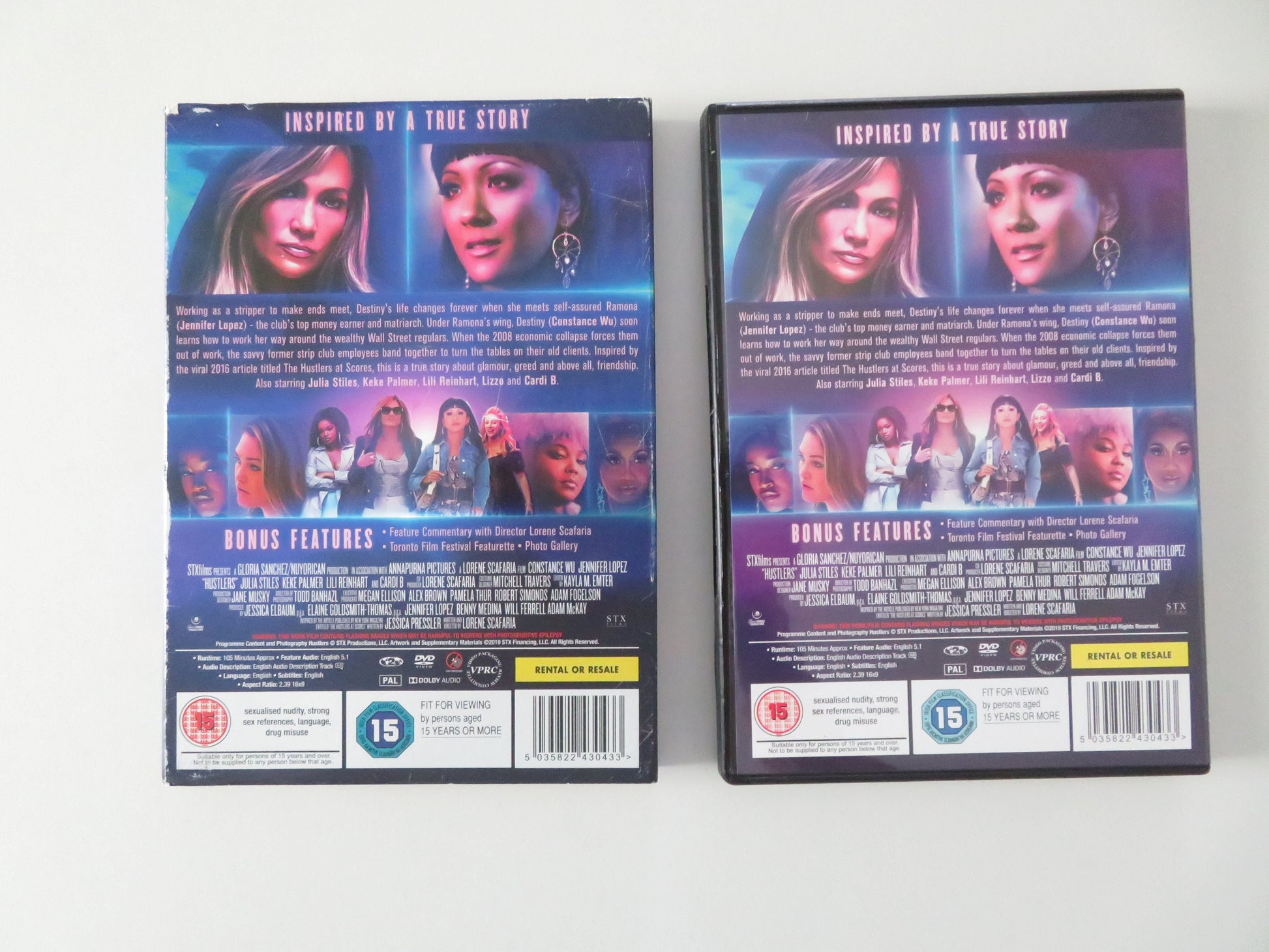 Hustlers (DVD) Constance Wu Jennifer Lopez Julia Stiles 2019 Region 2 Movie posters