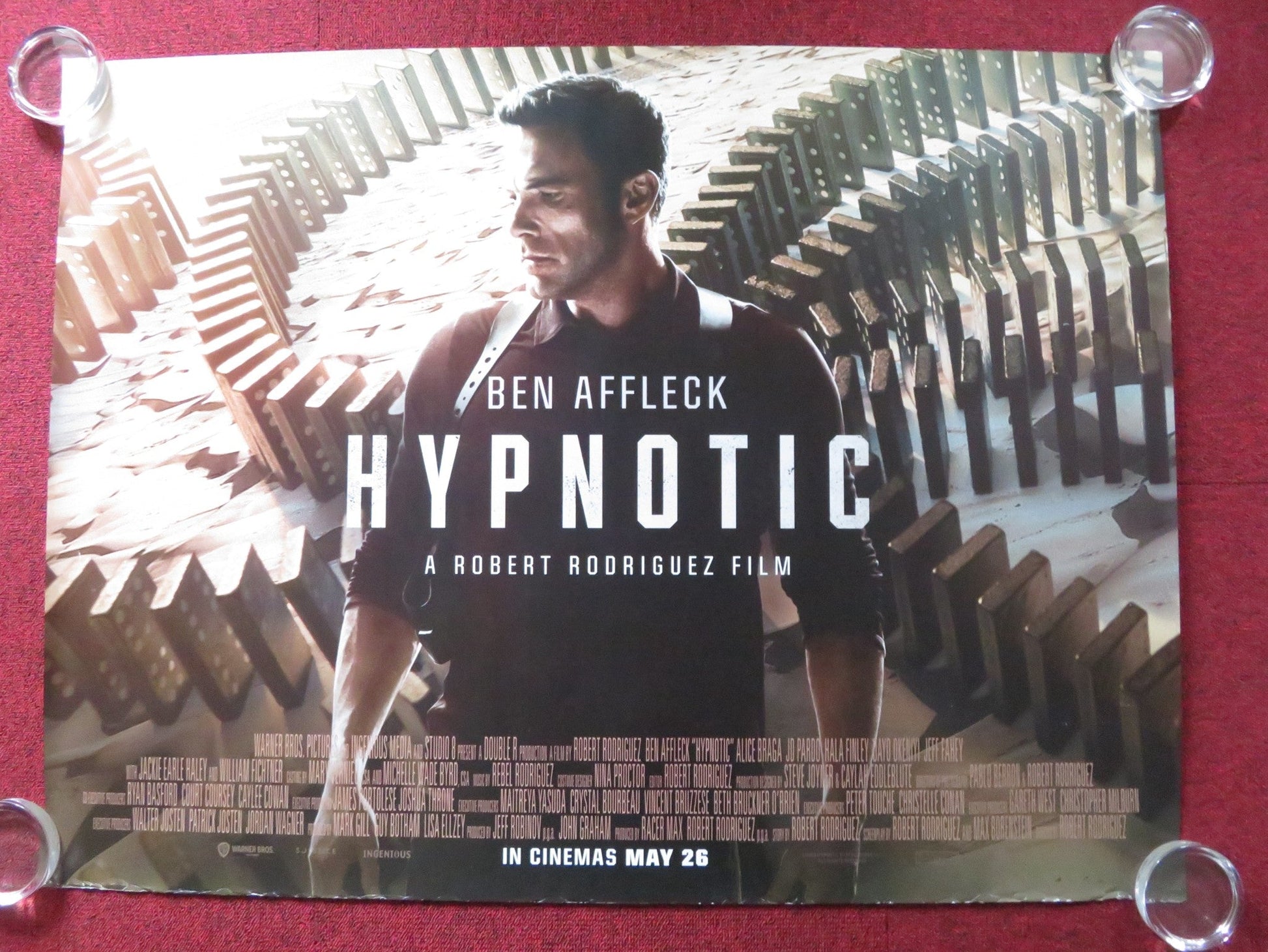 HYPNOTIC UK QUAD ROLLED POSTER BEN AFFLECK ALICE BRAGA 2023 Rendezvous Cinema Movie posters