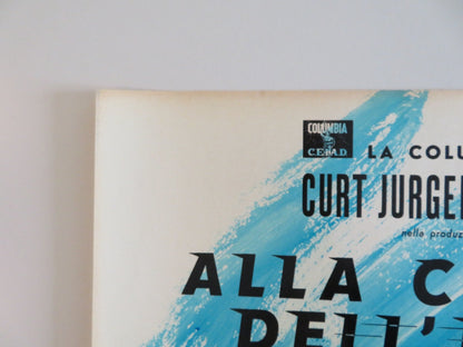 I AIM AT THE STARS - A ITALIAN FOTOBUSTA POSTER CURT JURGENS VICTORIA SHAW 1960 Rendezvous Cinema Movie posters