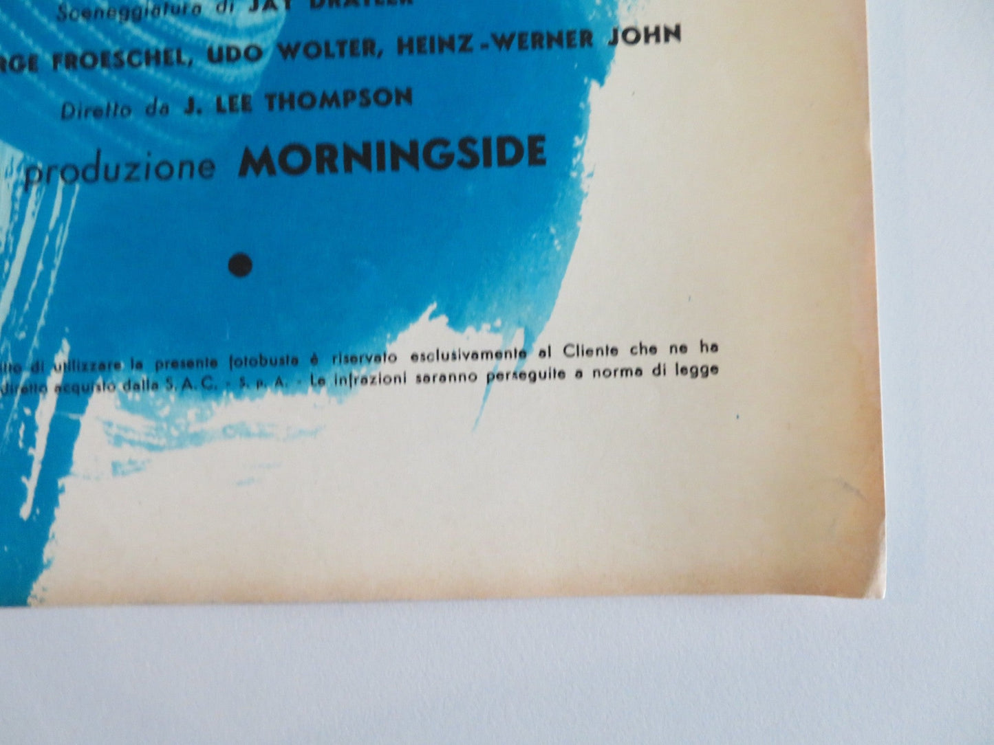 I AIM AT THE STARS - A ITALIAN FOTOBUSTA POSTER CURT JURGENS VICTORIA SHAW 1960 Rendezvous Cinema Movie posters