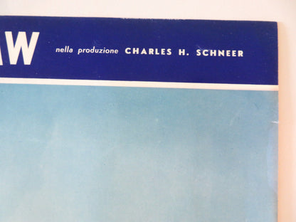 I AIM AT THE STARS - C ITALIAN FOTOBUSTA POSTER CURD JURGENS VICTORIA SHAW 1960 Rendezvous Cinema Movie posters