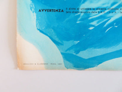 I AIM AT THE STARS - F ITALIAN FOTOBUSTA POSTER CURT JURGENS VICTORIA SHAW 1960 Rendezvous Cinema Movie posters