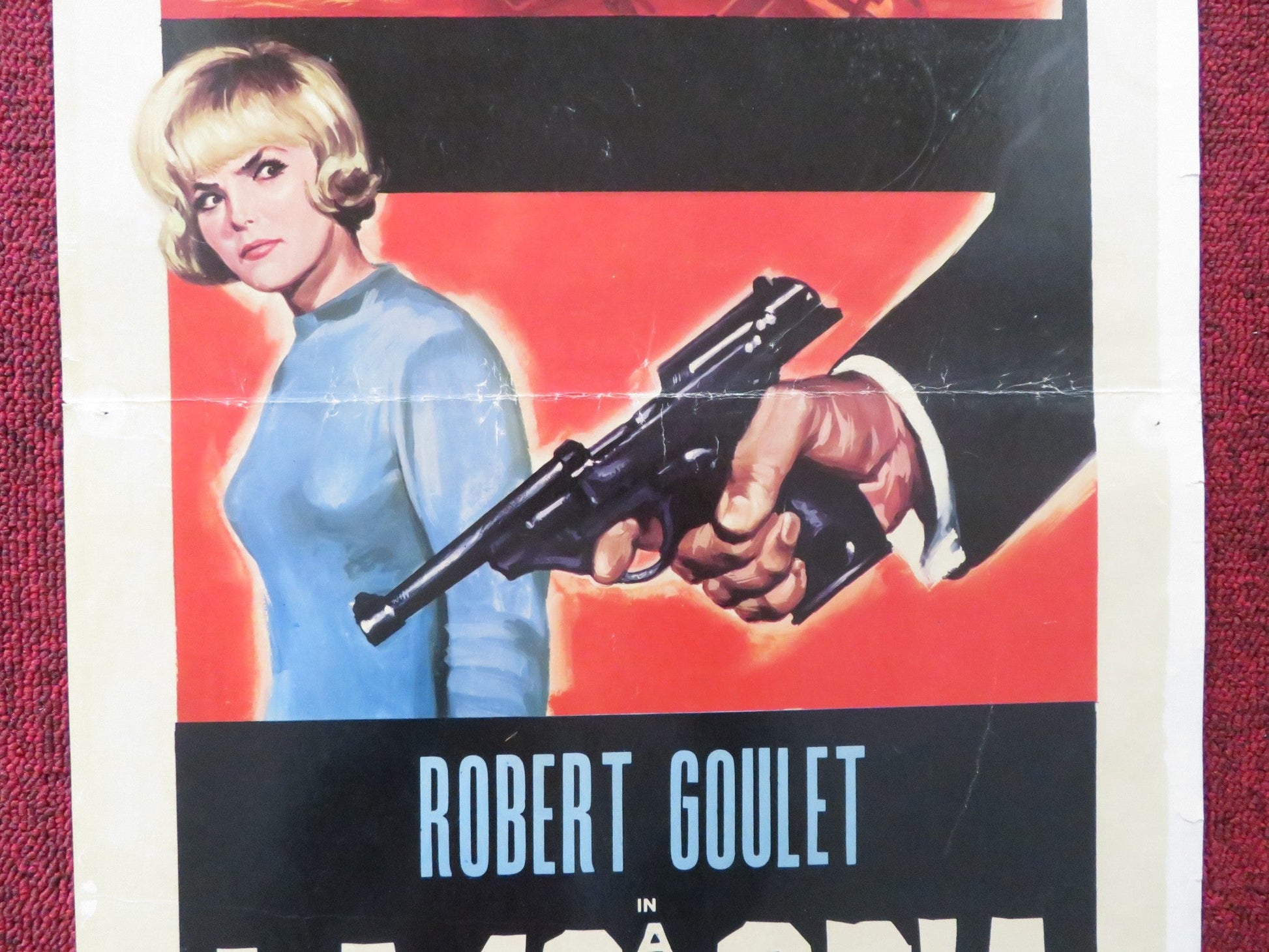 I DEAL IN DANGER ITALIAN LOCANDINA POSTER ROBERT GOULET CHRISTINE CARERE 1966 Rendezvous Cinema Movie posters
