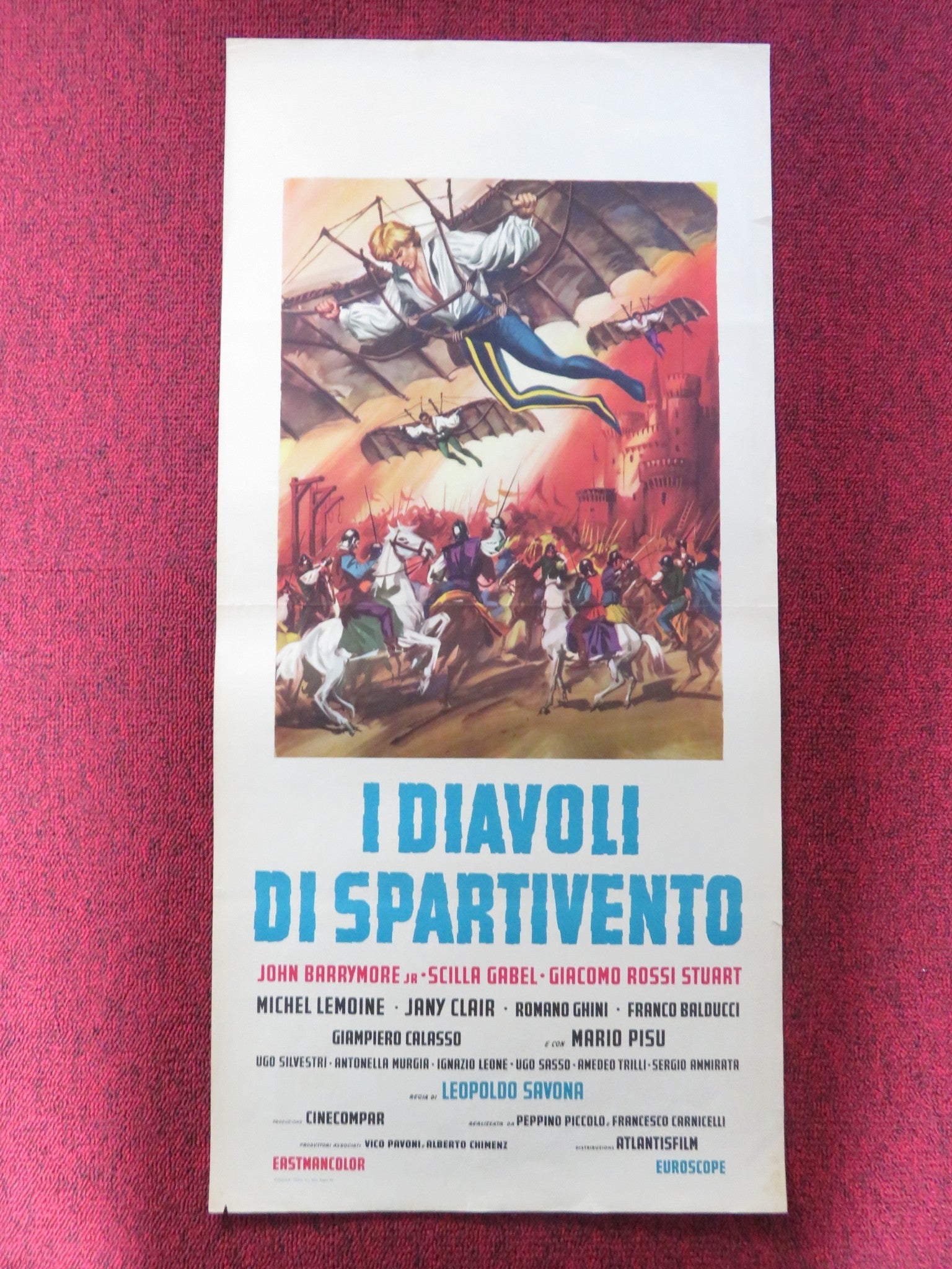 I DIAVOLI DI SPARTIVENTO ITALIAN LOCANDINA POSTER JOHN DREW BARRYMORE GABEL 1963 Rendezvous Cinema Movie posters