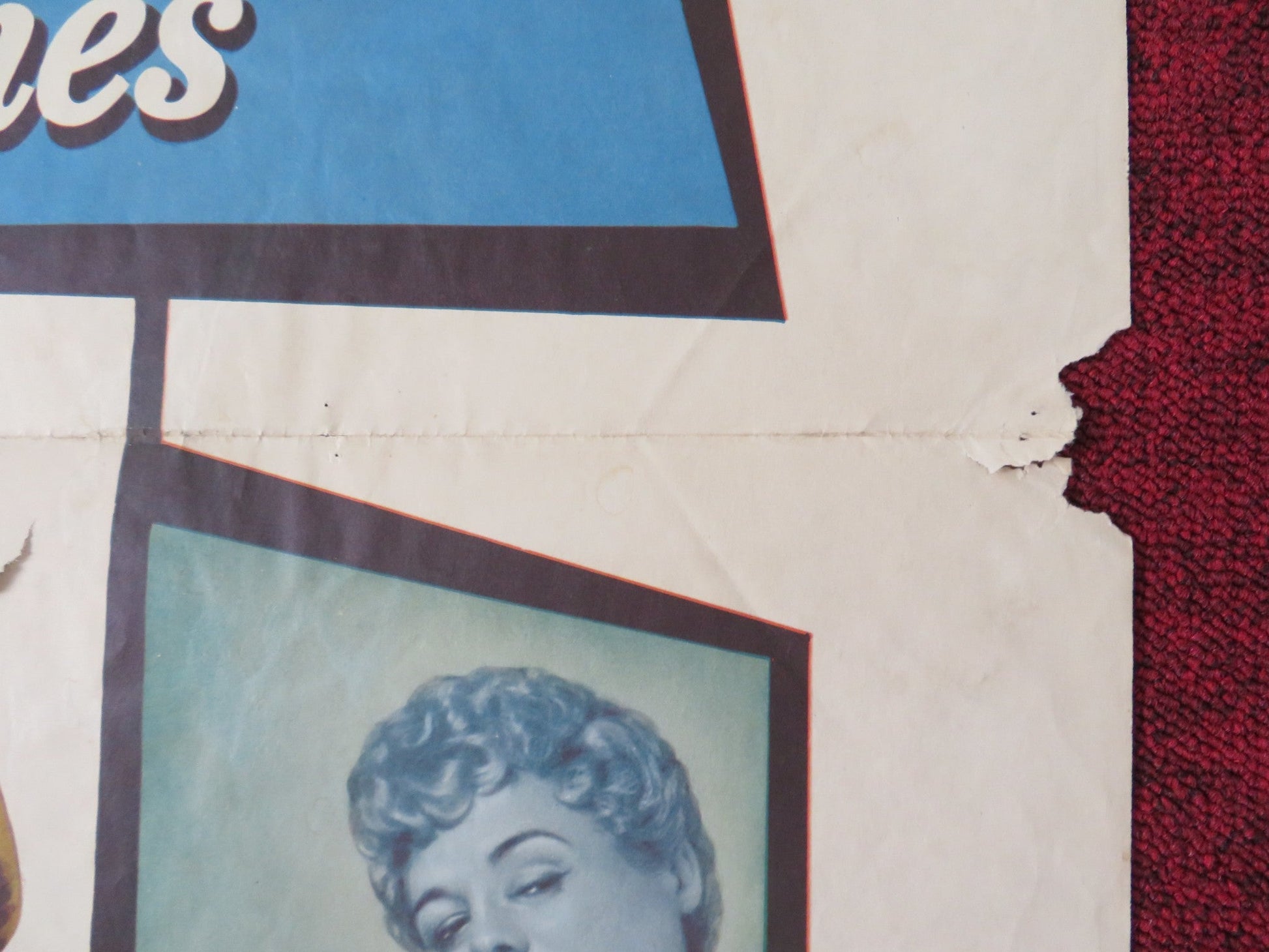 I DIED A THOUSAND TIMES FOLDED US ONE SHEET POSTER JACK PALANCE S. WINTERS 1955 Rendezvous Cinema Movie posters