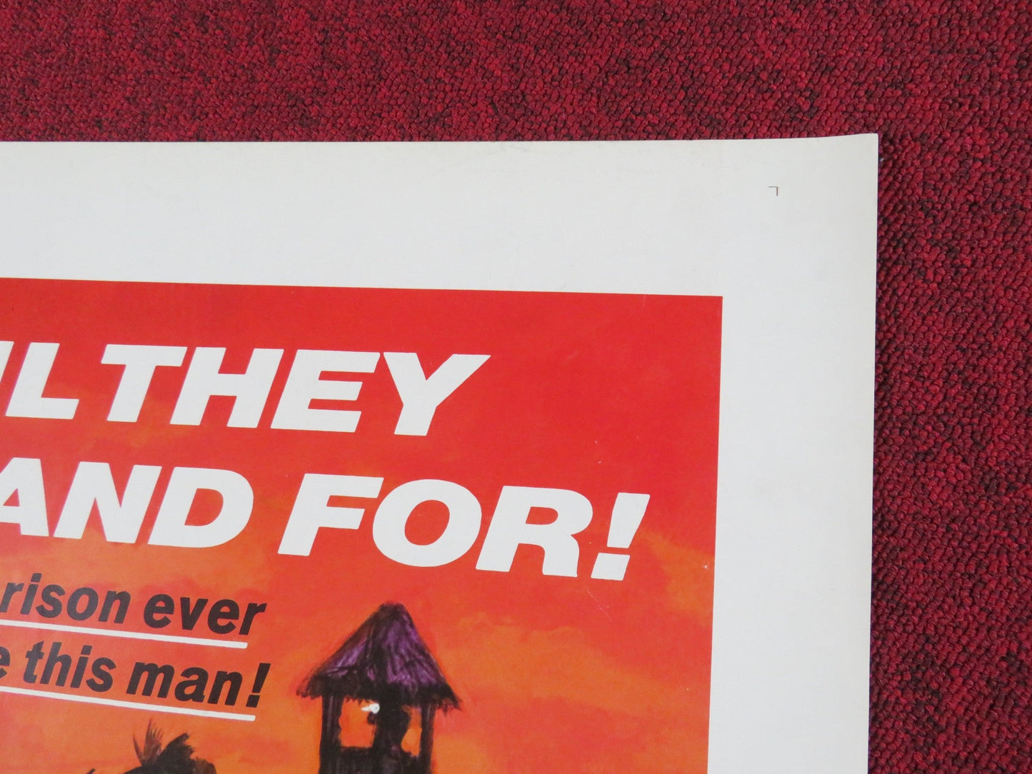 I ESCAPED FROM DEVIL'S ISLAND FOLDED US ONE SHEET POSTER JIM BROWN 1973 Rendezvous Cinema Movie posters