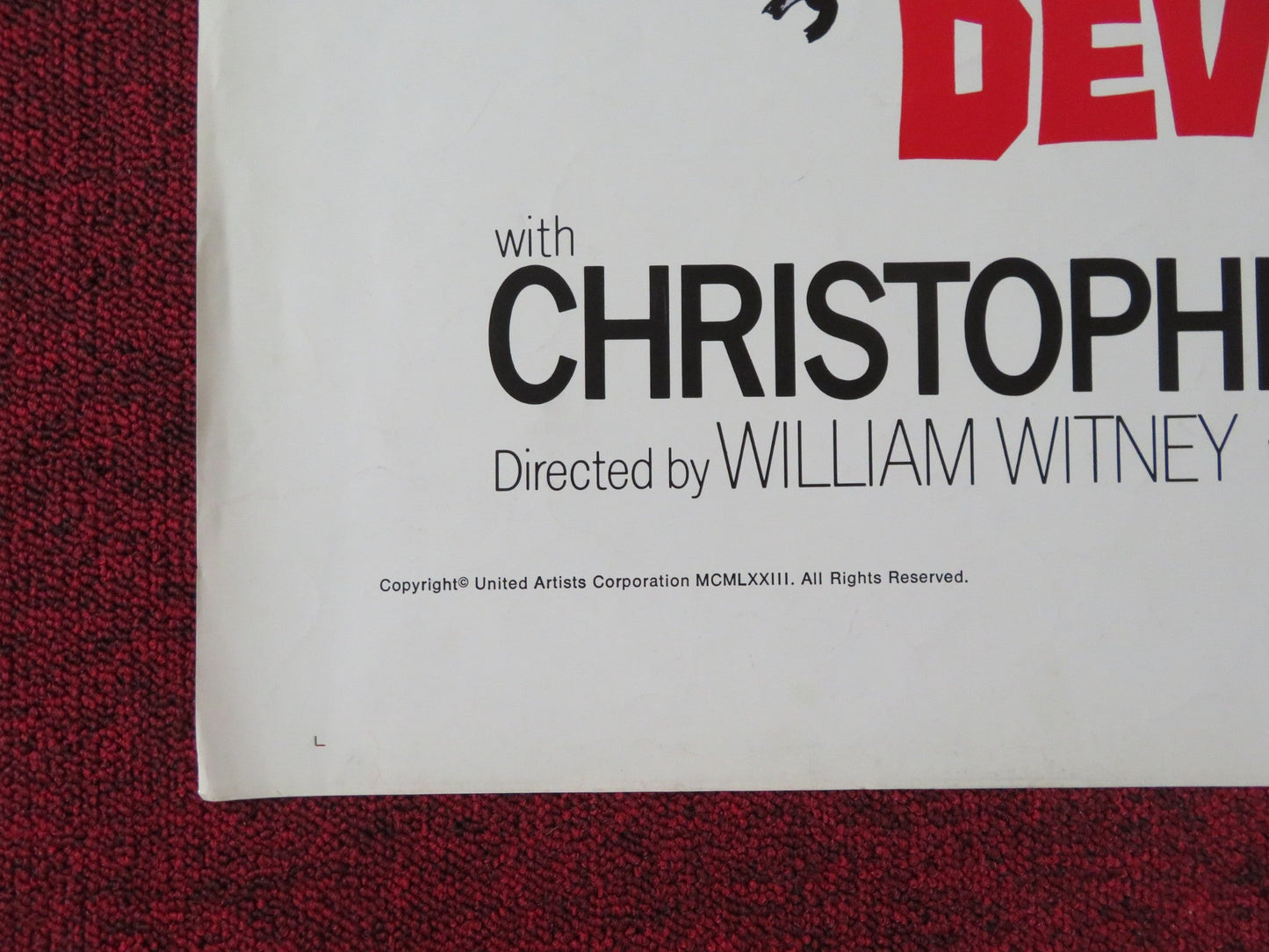 I ESCAPED FROM DEVIL'S ISLAND FOLDED US ONE SHEET POSTER JIM BROWN 1973 Rendezvous Cinema Movie posters