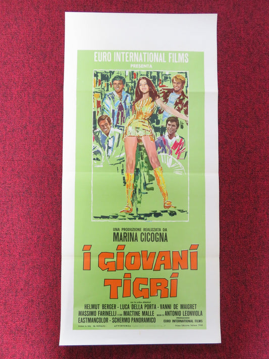 I GIOVANI TIGRI ITALIAN LOCANDINA POSTER HELMUT BERGER LUCA DELLA PORTA 1968 Rendezvous Cinema Movie posters
