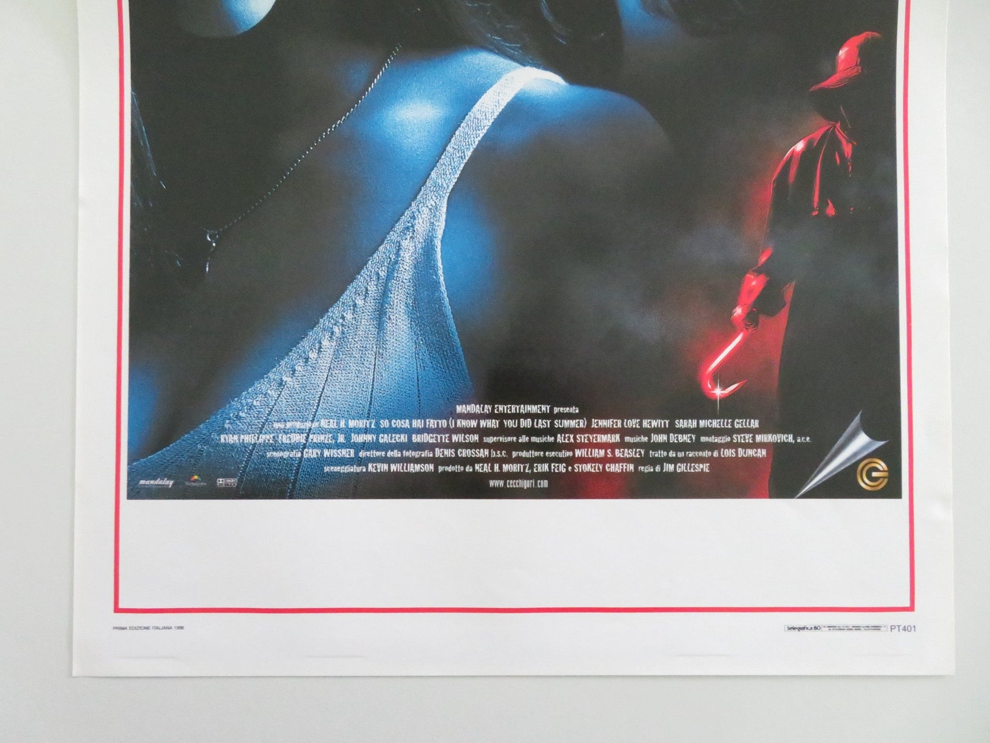 I Know What You Did Last Summer Italian Locandina Poster Love Hewitt 1998 Movie posters
