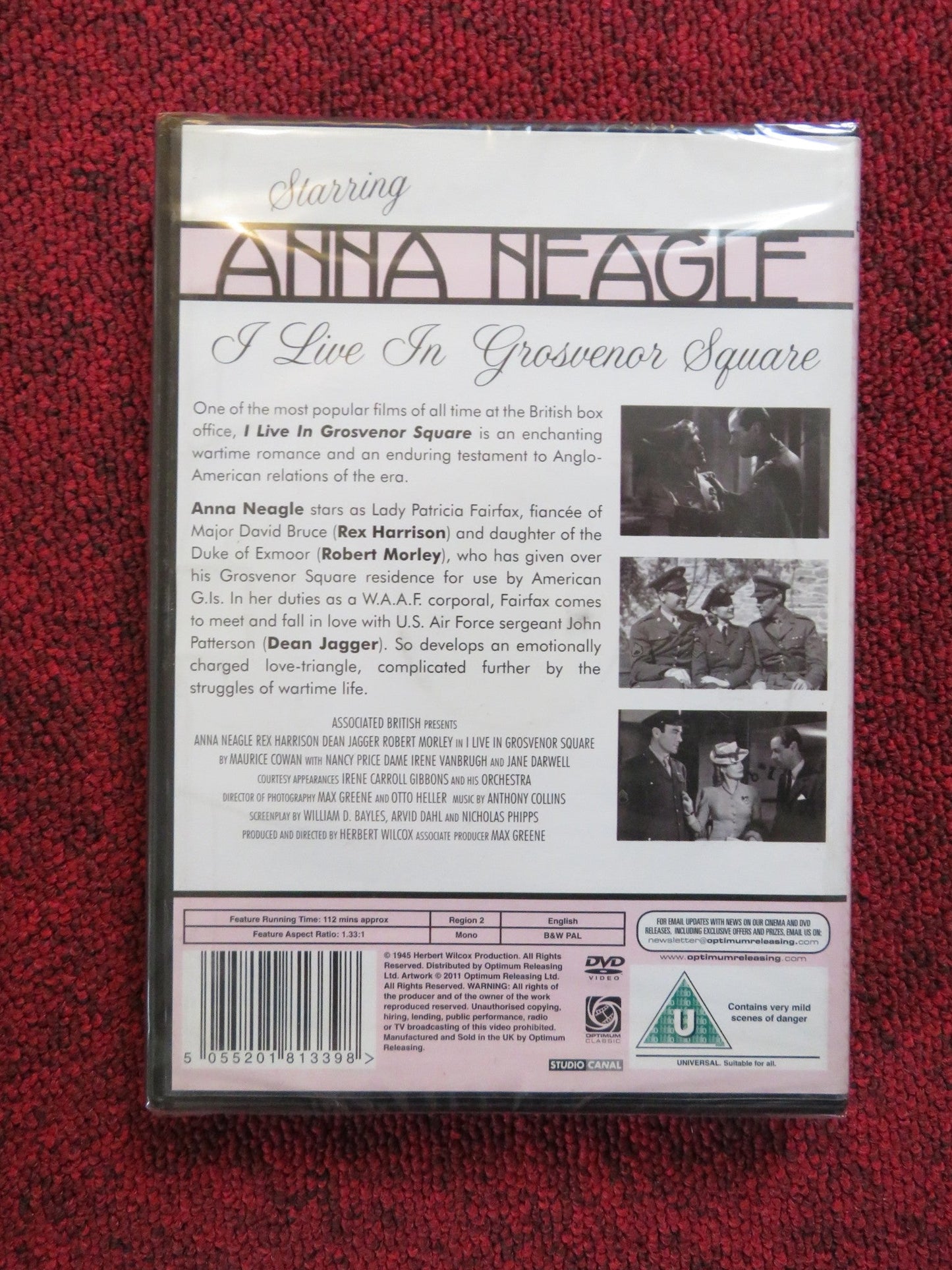 I LIVE IN GROSVENOR SQUARE / A YANK IN LONDON (DVD) ANNA NEAGLE 1945 REGION 2 Rendezvous Cinema Movie posters