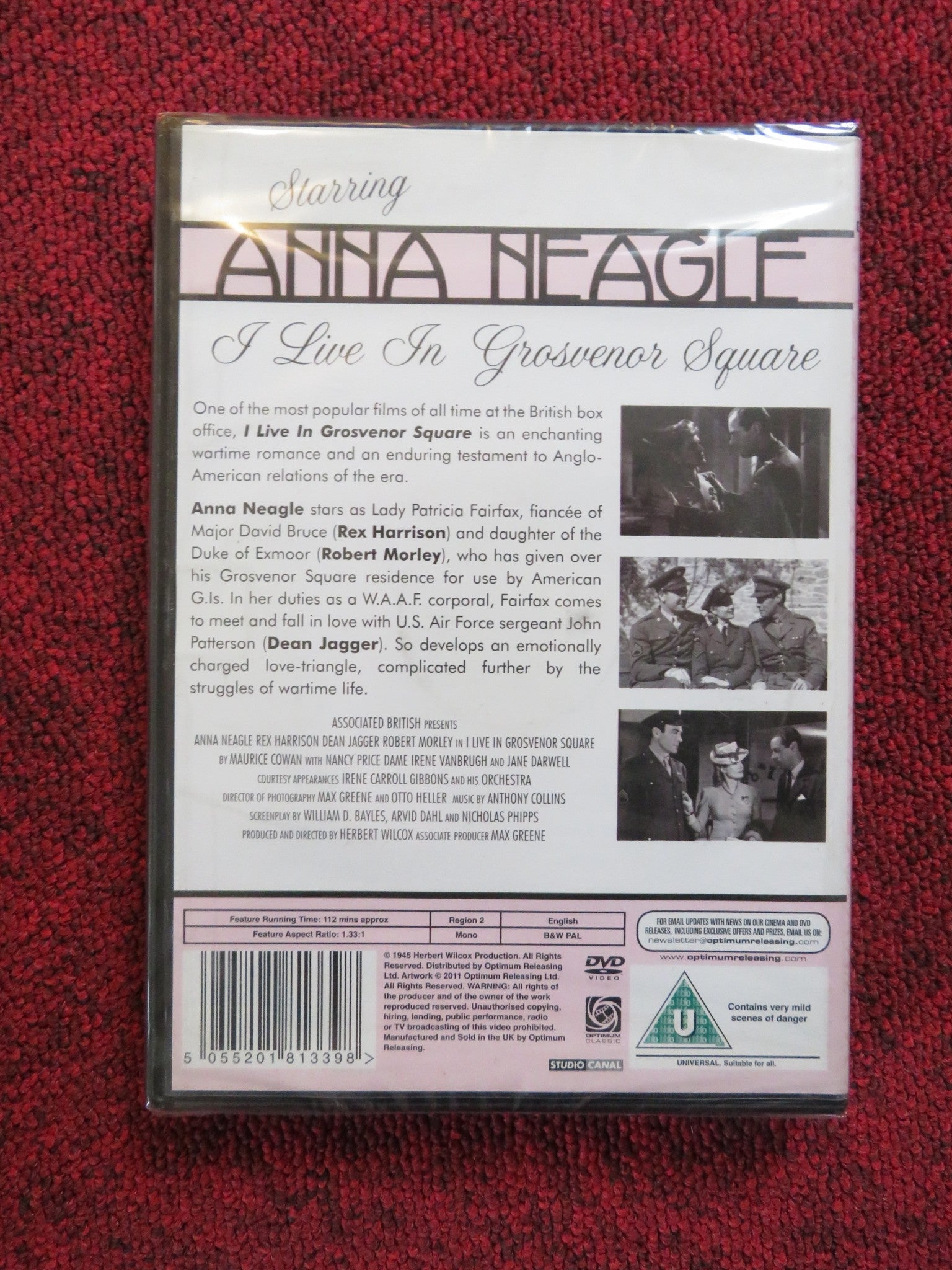 I LIVE IN GROSVENOR SQUARE / A YANK IN LONDON (DVD) ANNA NEAGLE 1945 REGION 2 Rendezvous Cinema Movie posters